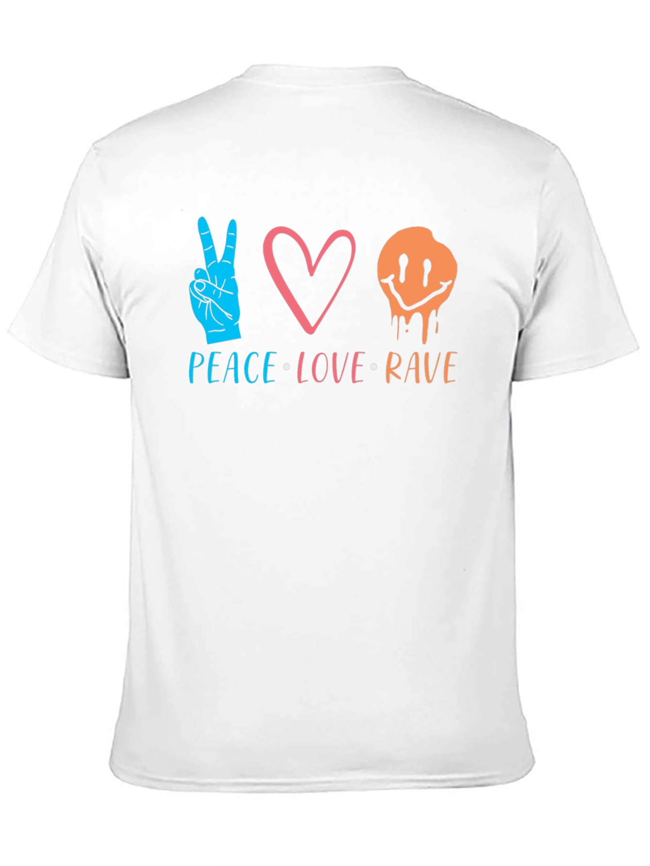 Peace Love Rave Graphic T-Shirt