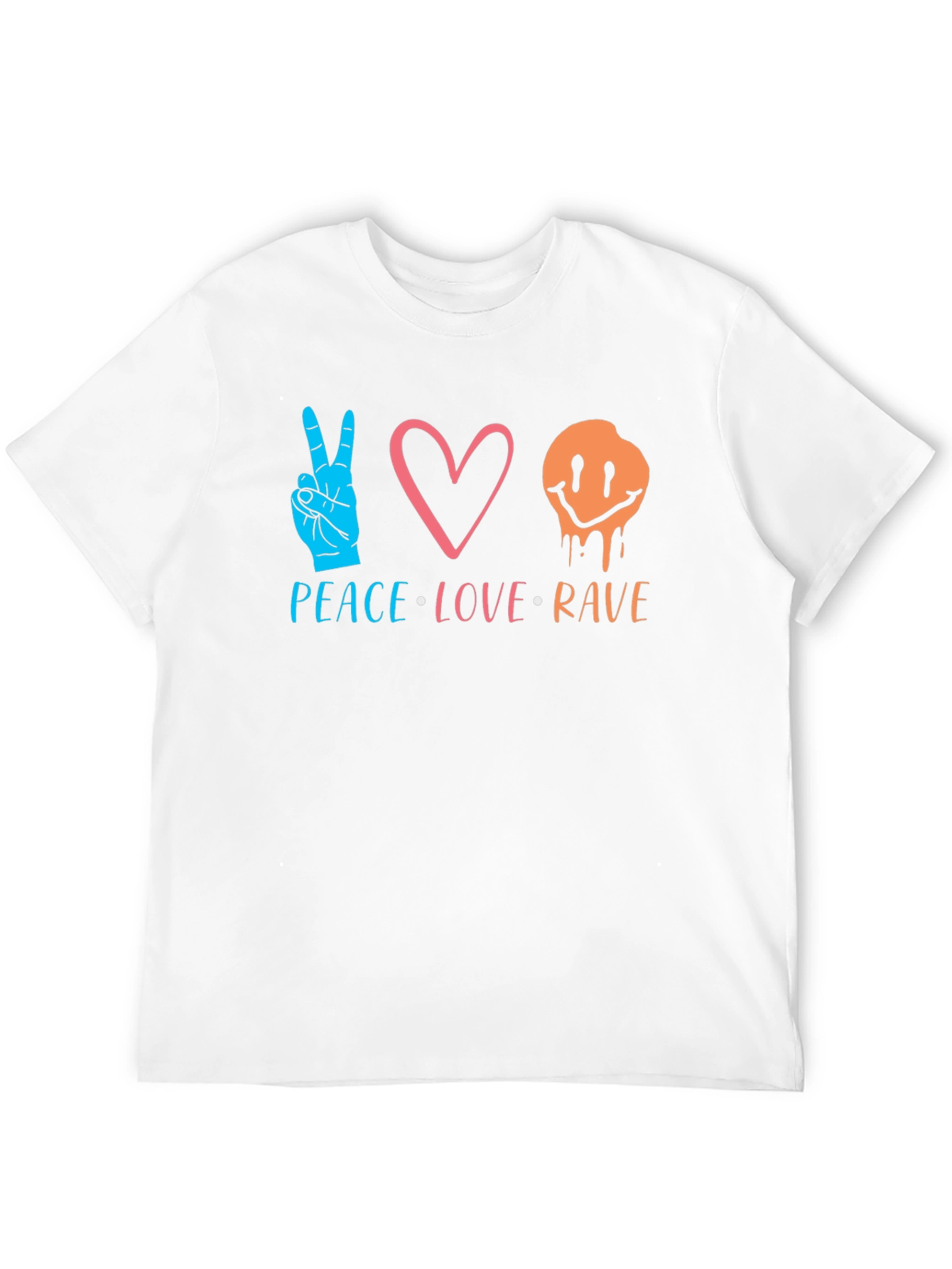 Peace Love Rave Graphic T-Shirt