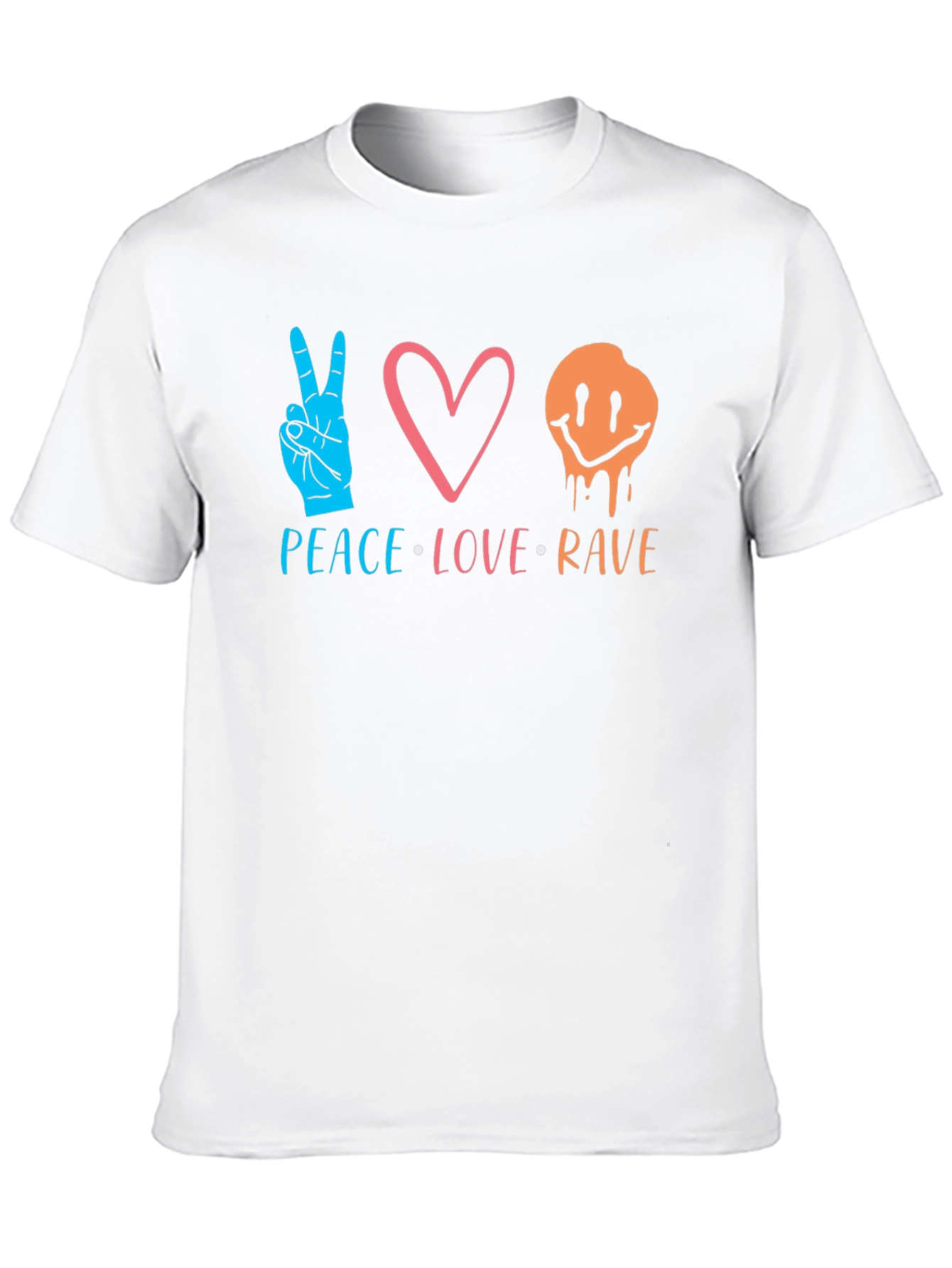 Peace Love Rave Graphic T-Shirt