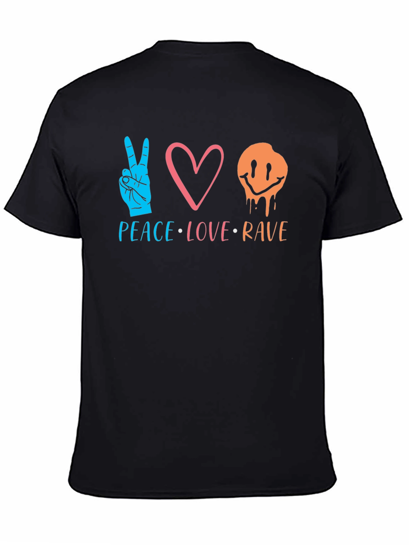 Peace Love Rave Graphic T-Shirt