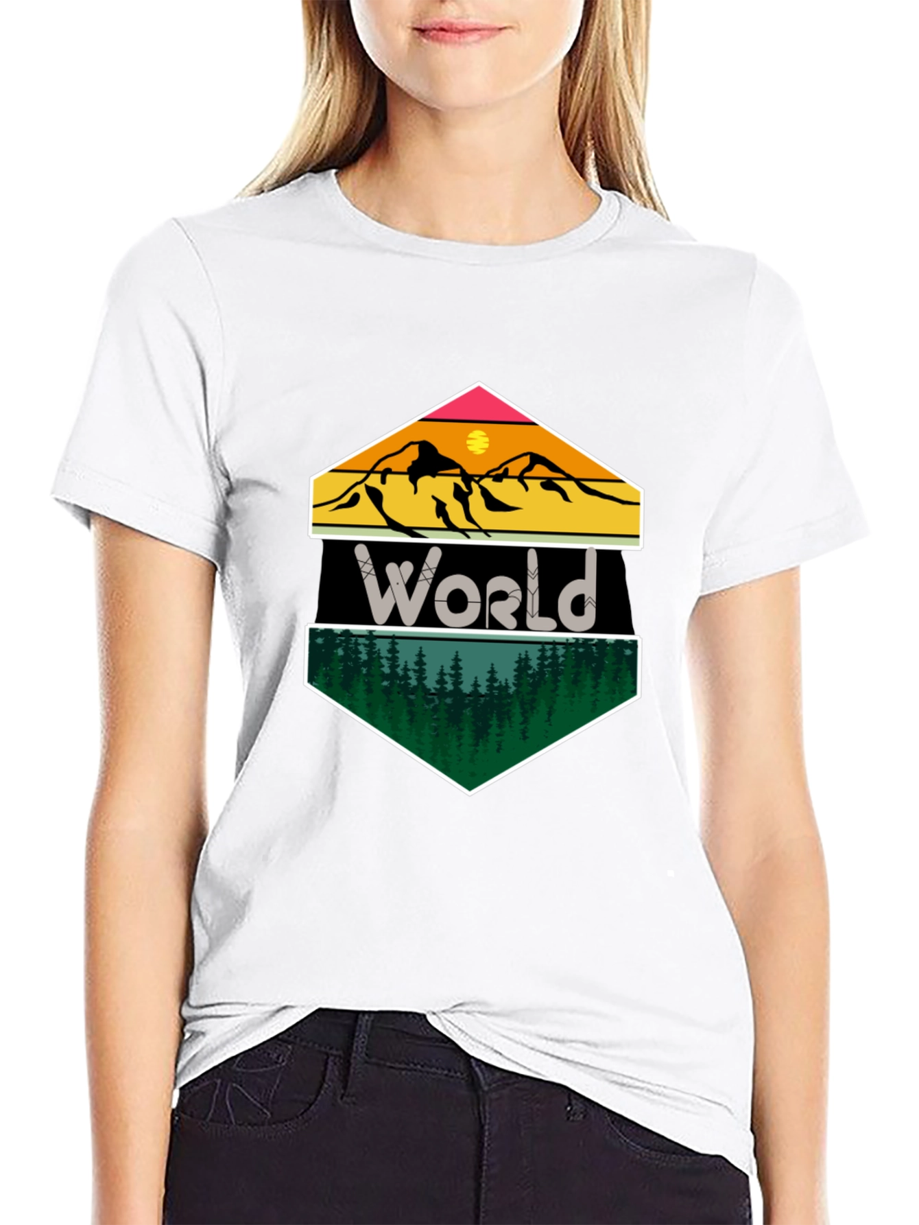 World Mountain Forest Graphic Tee