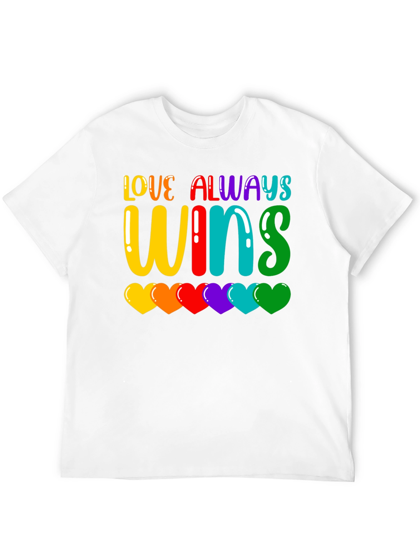 Love Always Wins Rainbow Pride T-Shirt