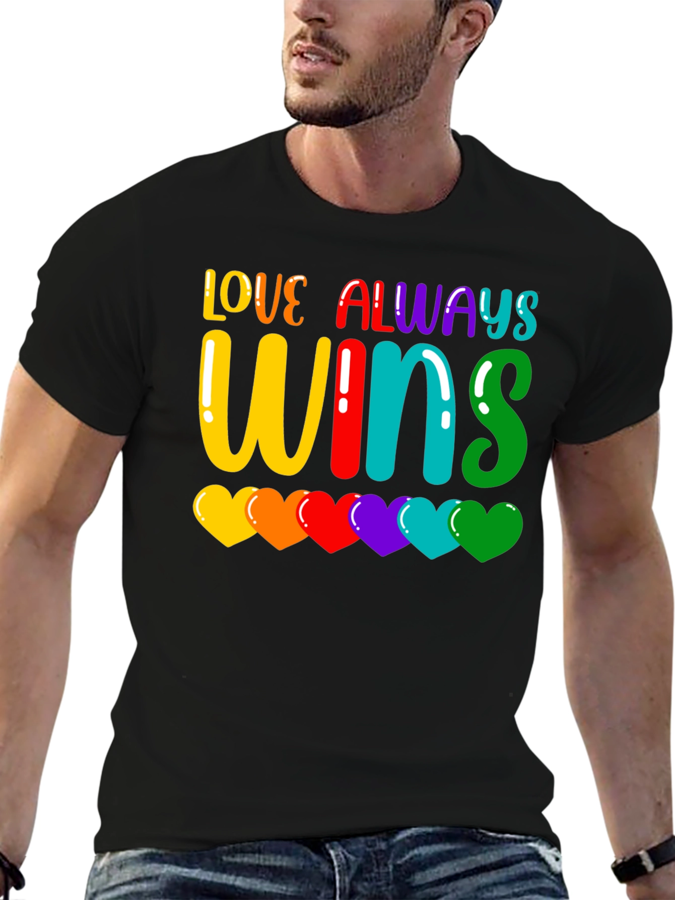 Love Always Wins Rainbow Pride T-Shirt