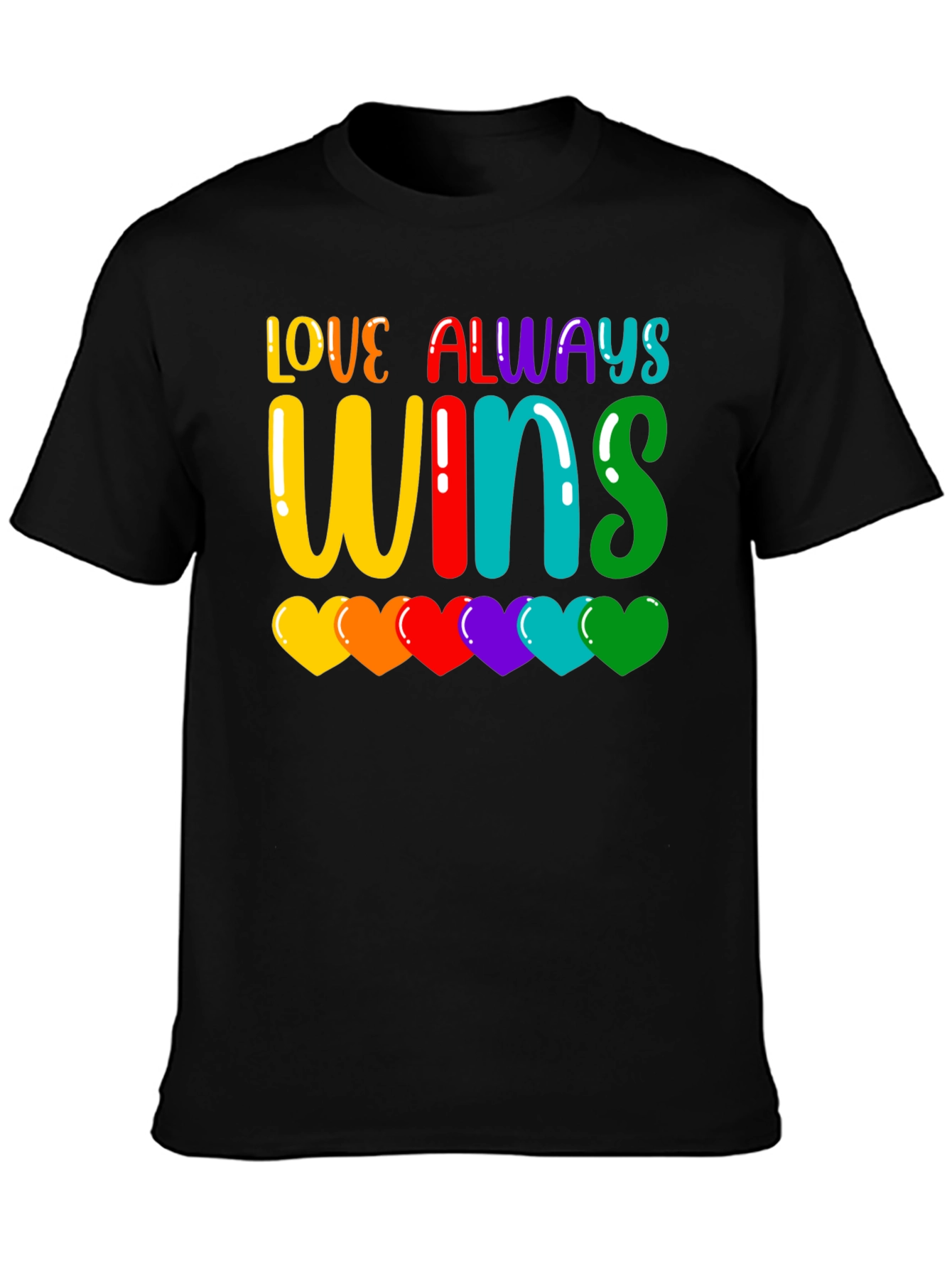 Love Always Wins Rainbow Pride T-Shirt