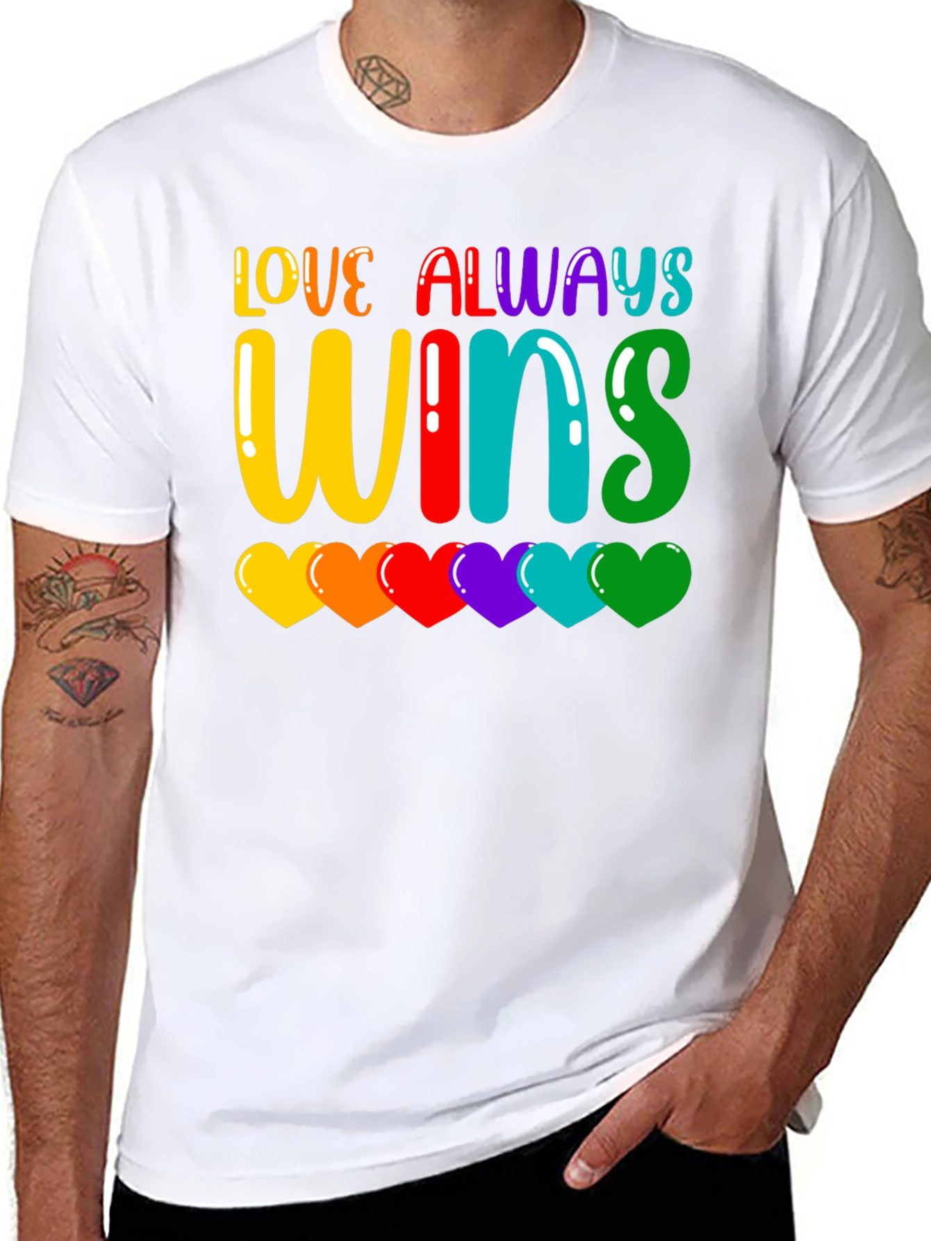 Love Always Wins Rainbow Pride T-Shirt
