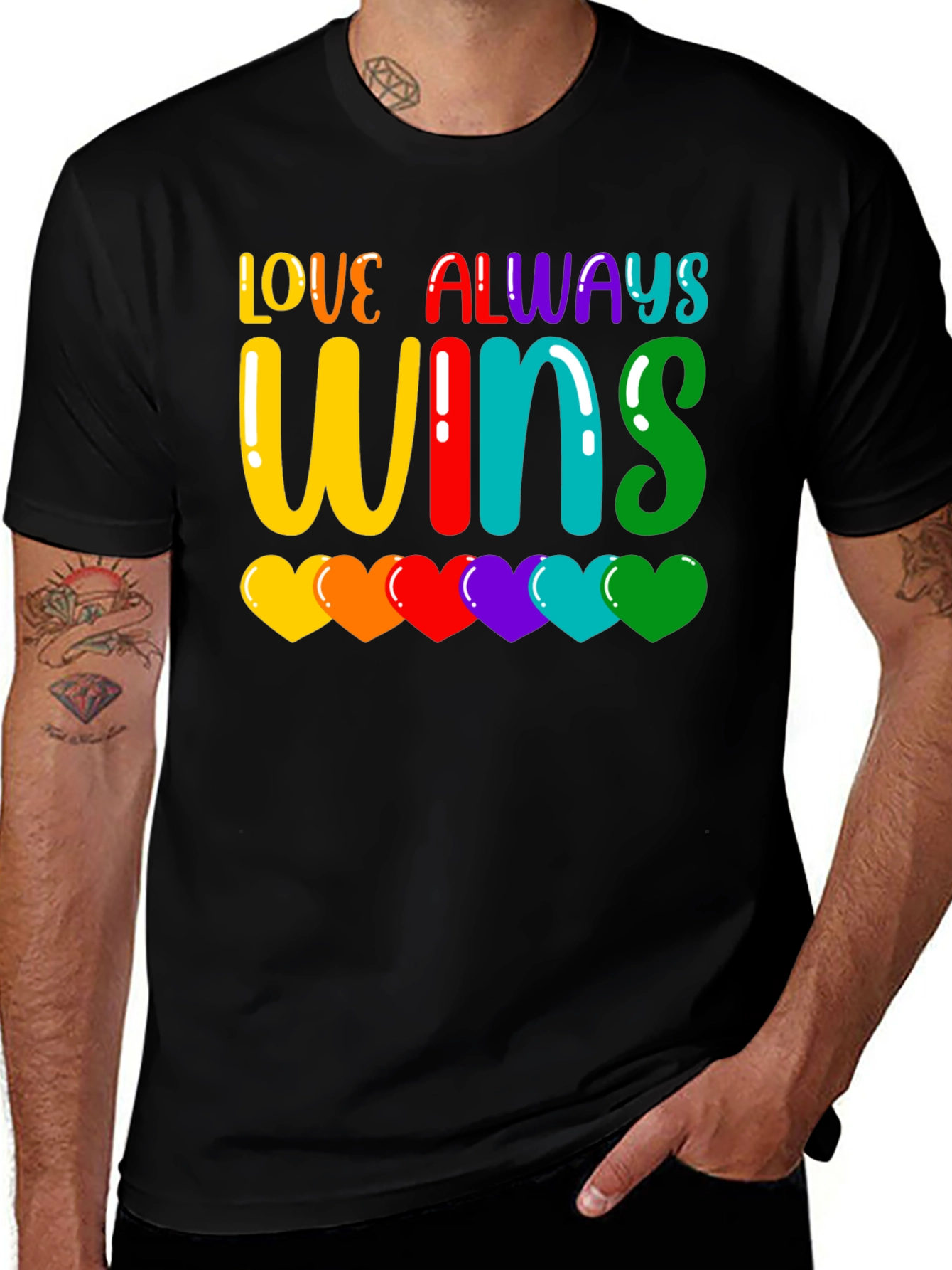 Love Always Wins Rainbow Pride T-Shirt