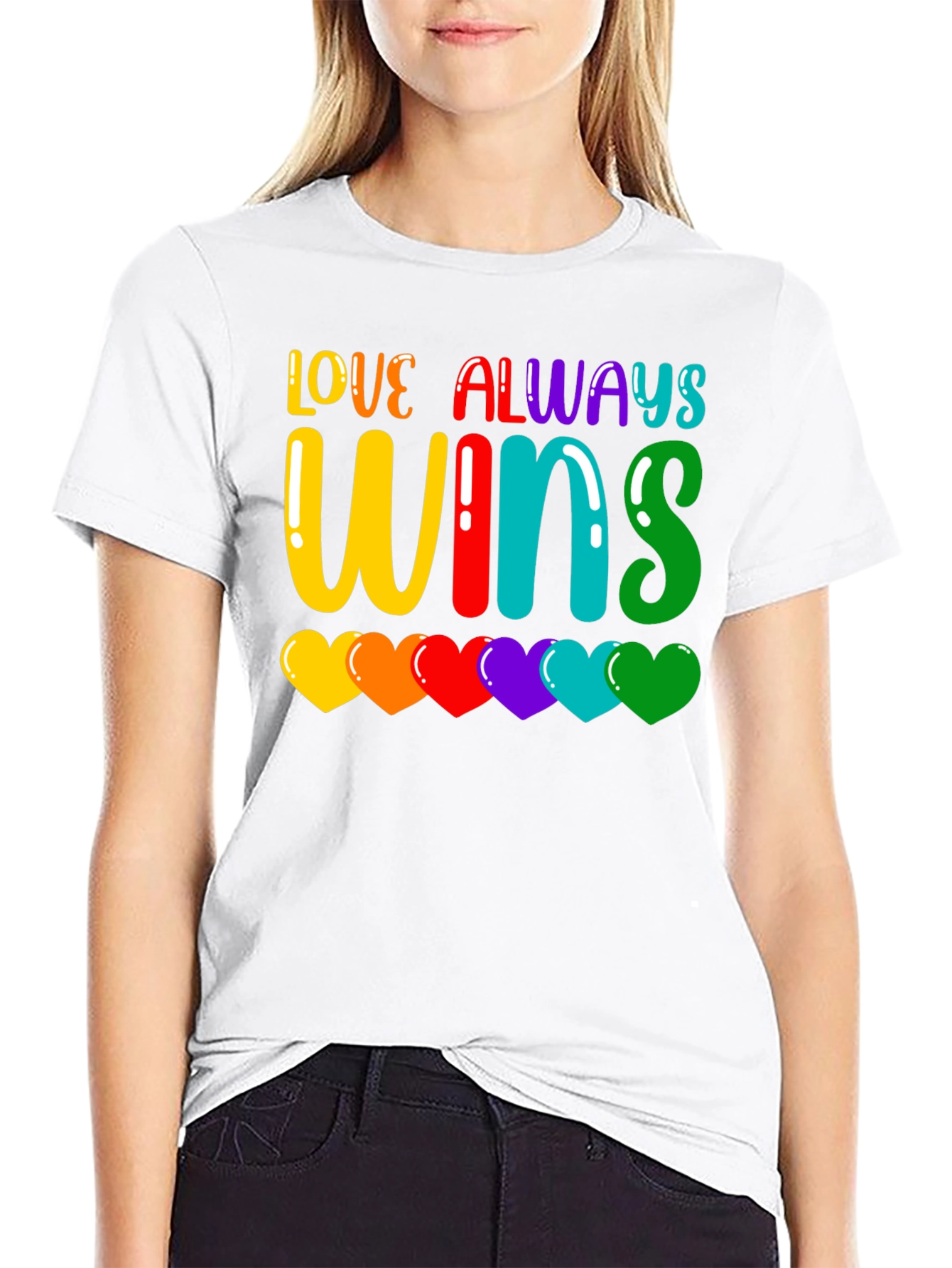 Love Always Wins Rainbow Pride T-Shirt