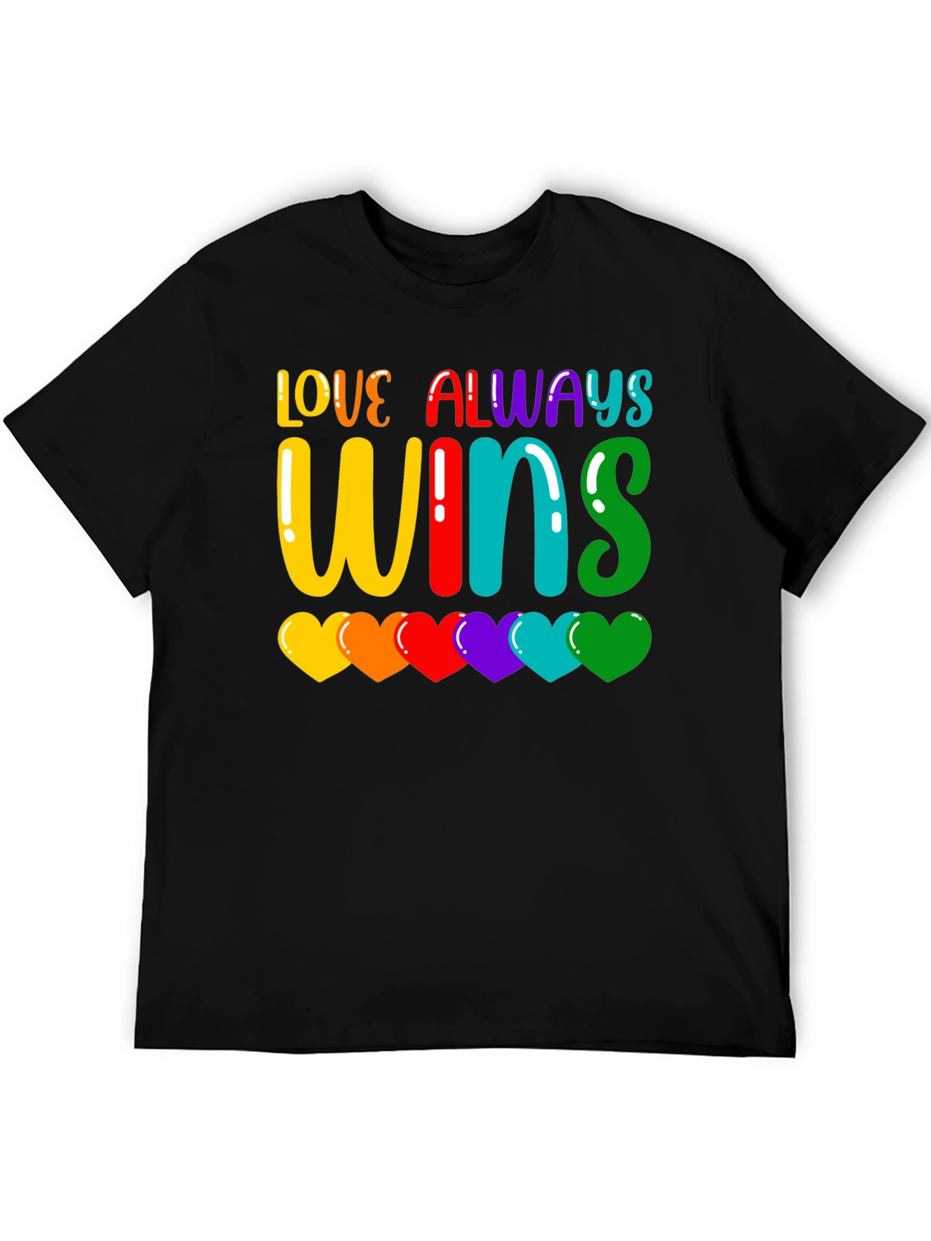 Love Always Wins Rainbow Pride T-Shirt