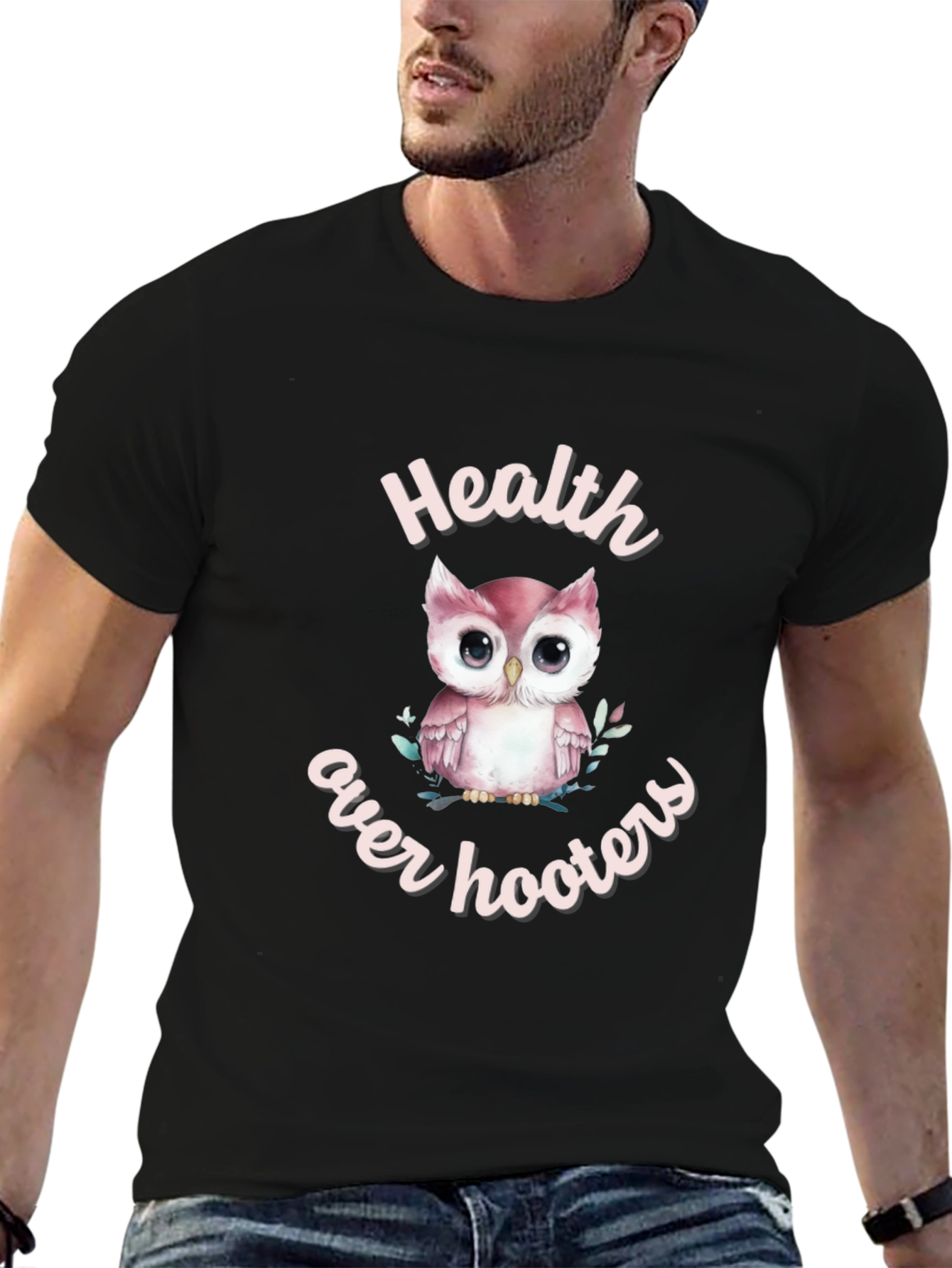 Health Over Hooters Owl T-Shirt