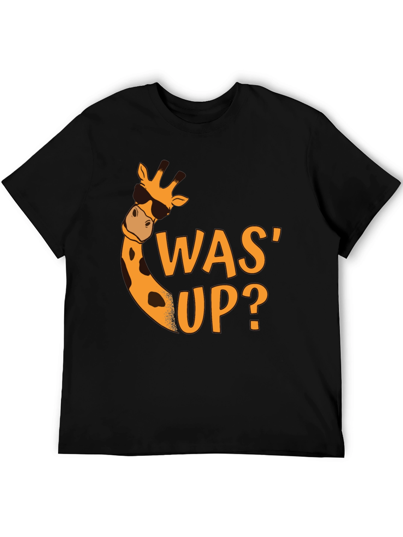 Cool Giraffe Was Up? Black Graphic Tee
