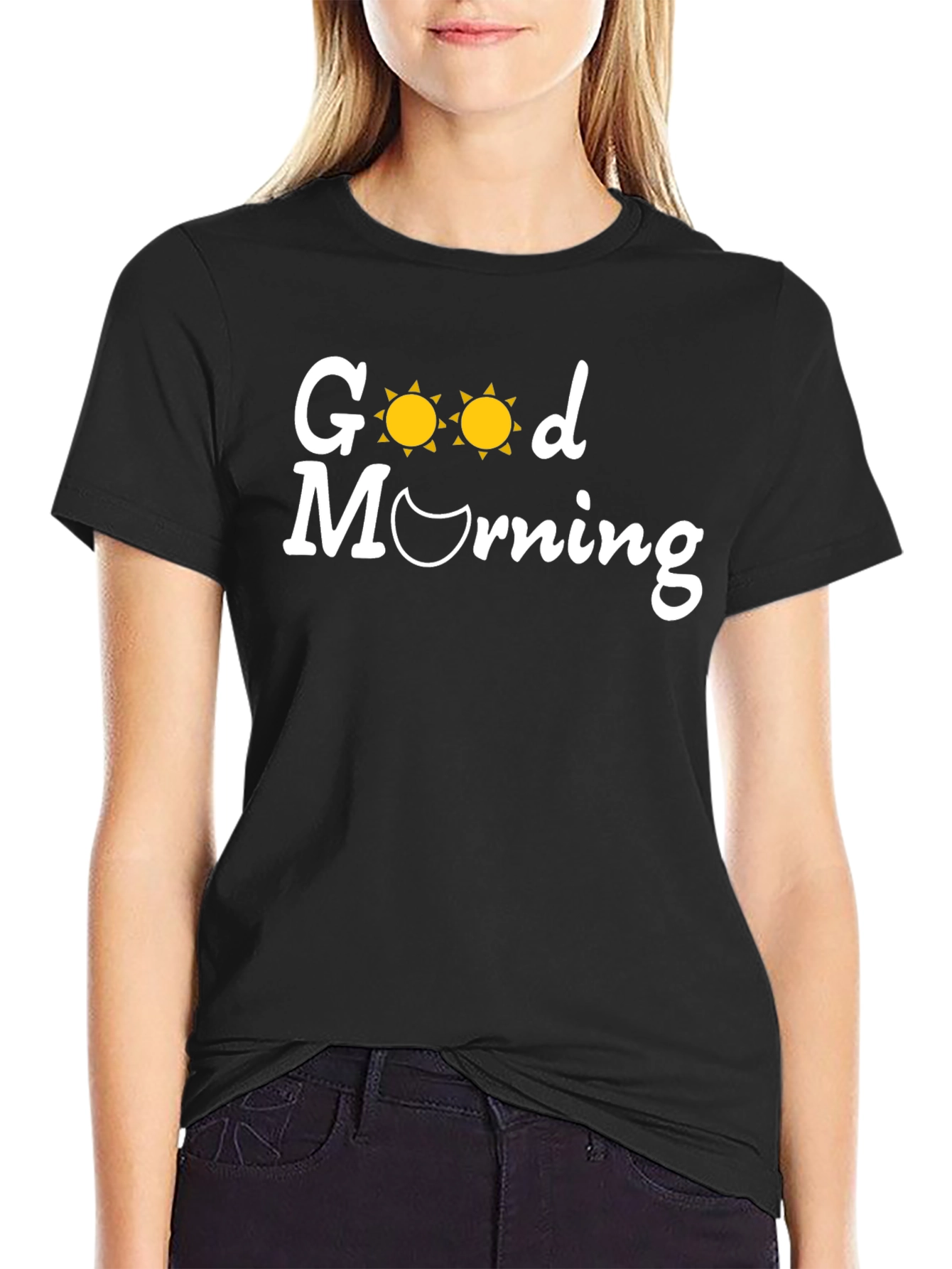 Good Morning Graphic Tee - Soft Cotton Blend