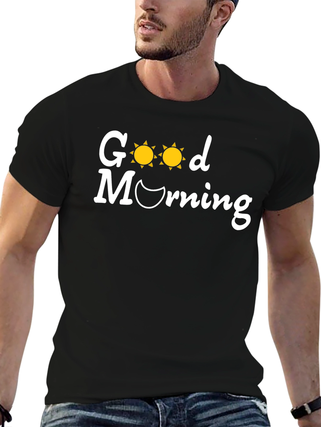 Good Morning Graphic Tee - Soft Cotton Blend