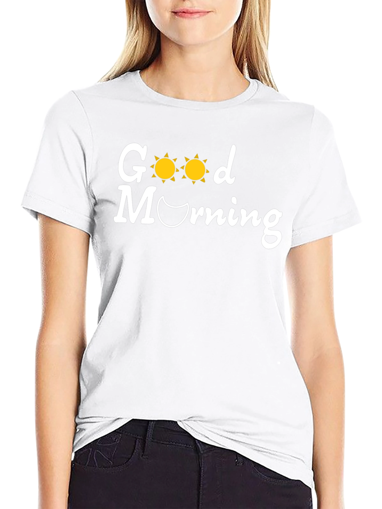 Good Morning Graphic Tee - Soft Cotton Blend