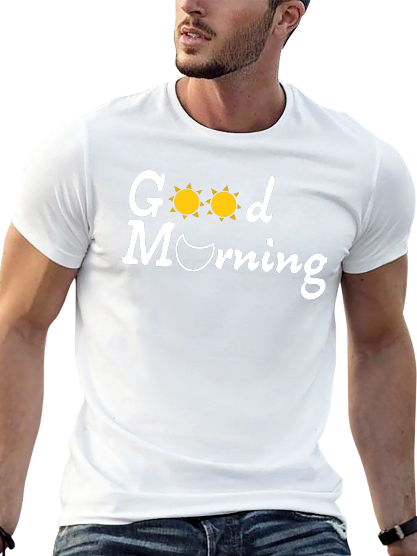 Good Morning Graphic Tee - Soft Cotton Blend