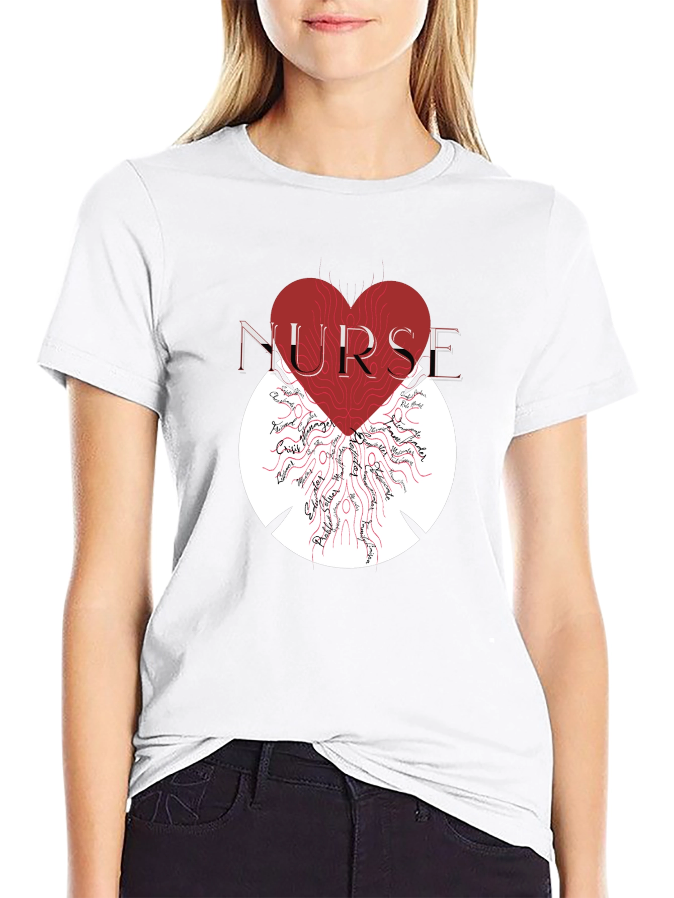 Nurse Heart Graphic T-Shirt - Unisex