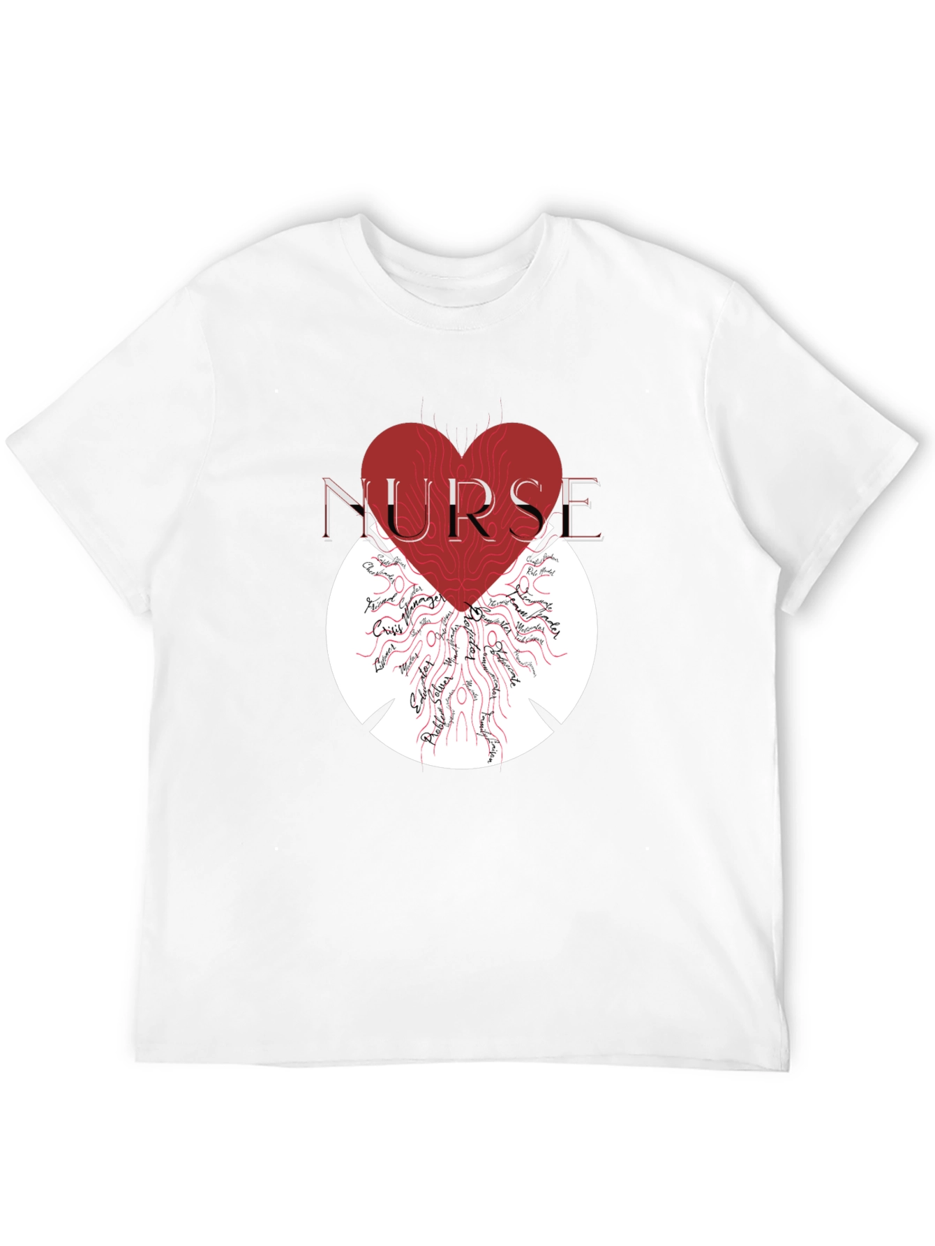 Nurse Heart Graphic T-Shirt - Unisex