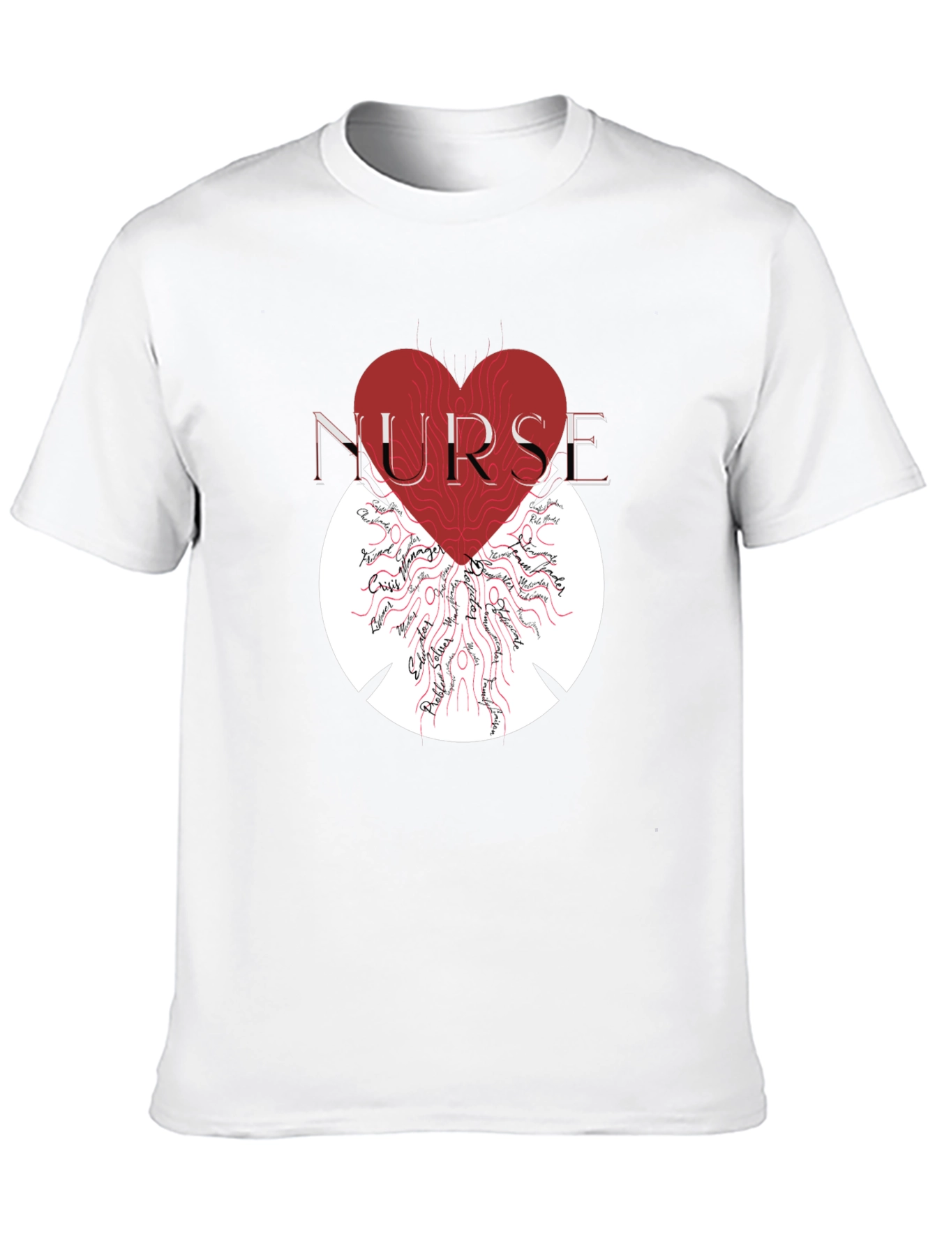 Nurse Heart Graphic T-Shirt - Unisex