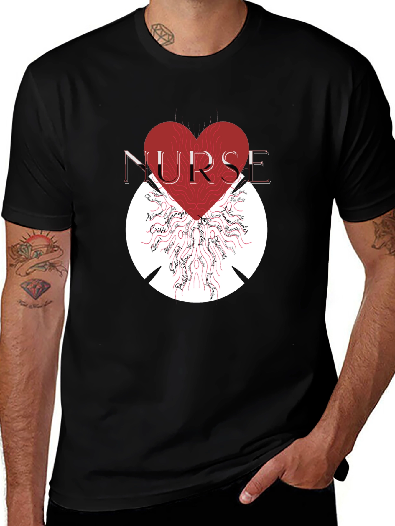 Nurse Heart Graphic T-Shirt - Unisex