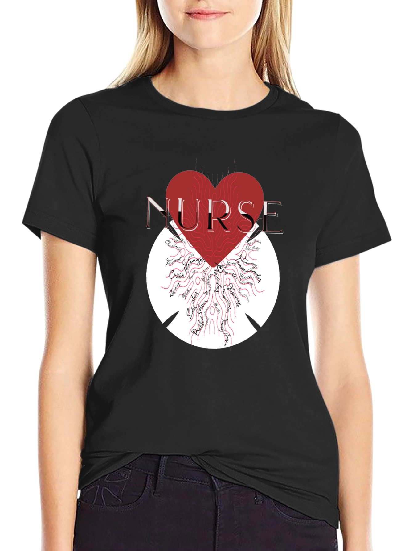 Nurse Heart Graphic T-Shirt - Unisex