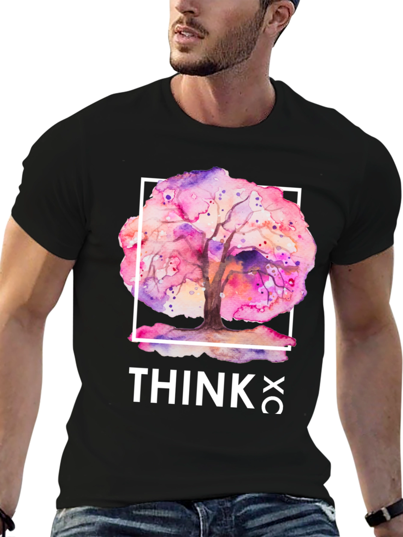Think Tree Graphic T-Shirt - Artistic Design