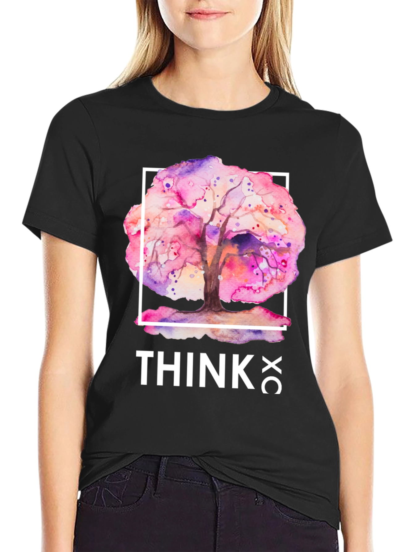 Think Tree Graphic T-Shirt - Artistic Design