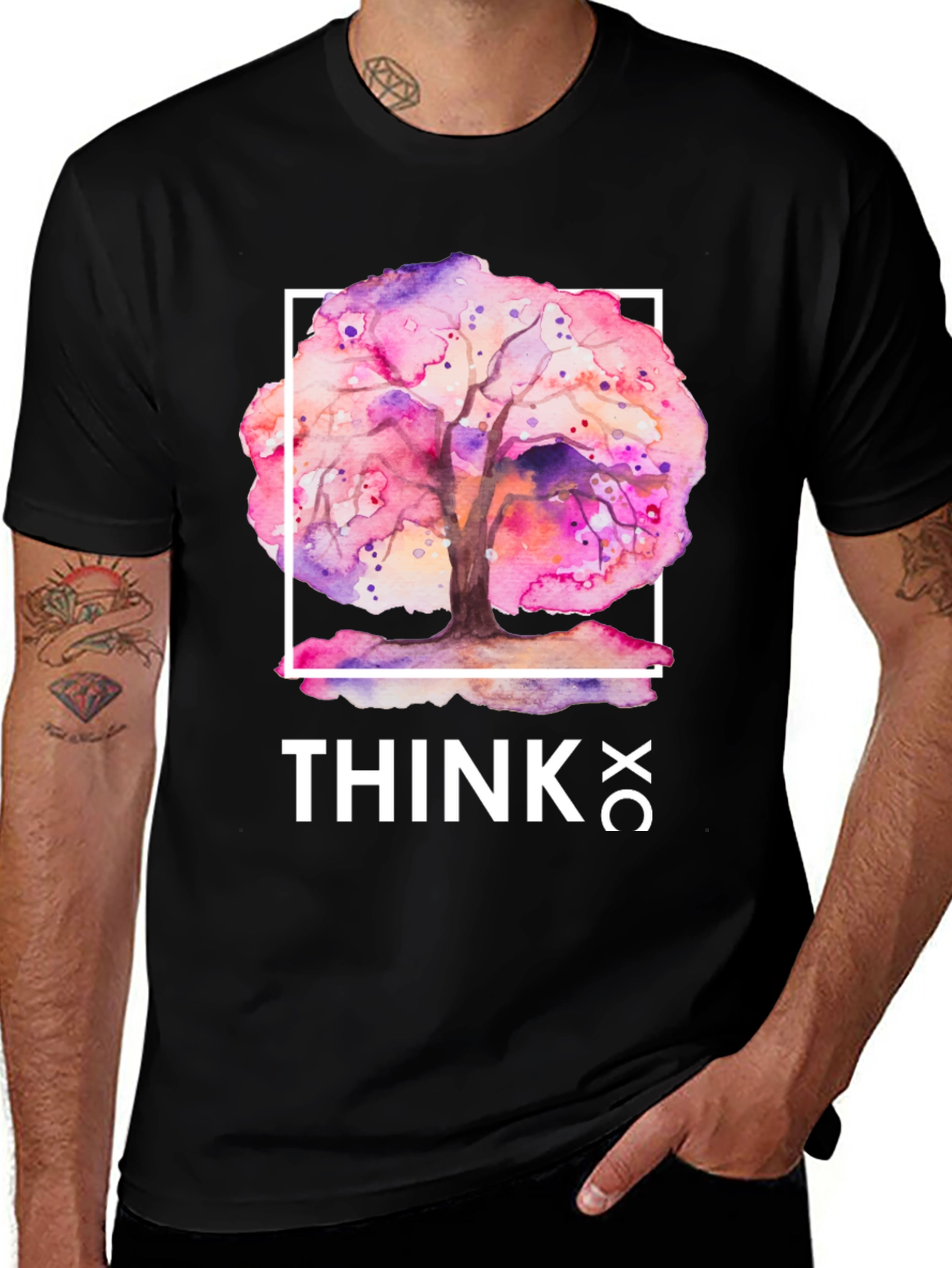 Think Tree Graphic T-Shirt - Artistic Design