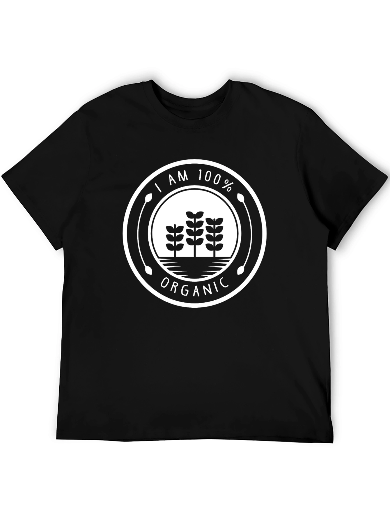 100% Organic Graphic Tee - Black