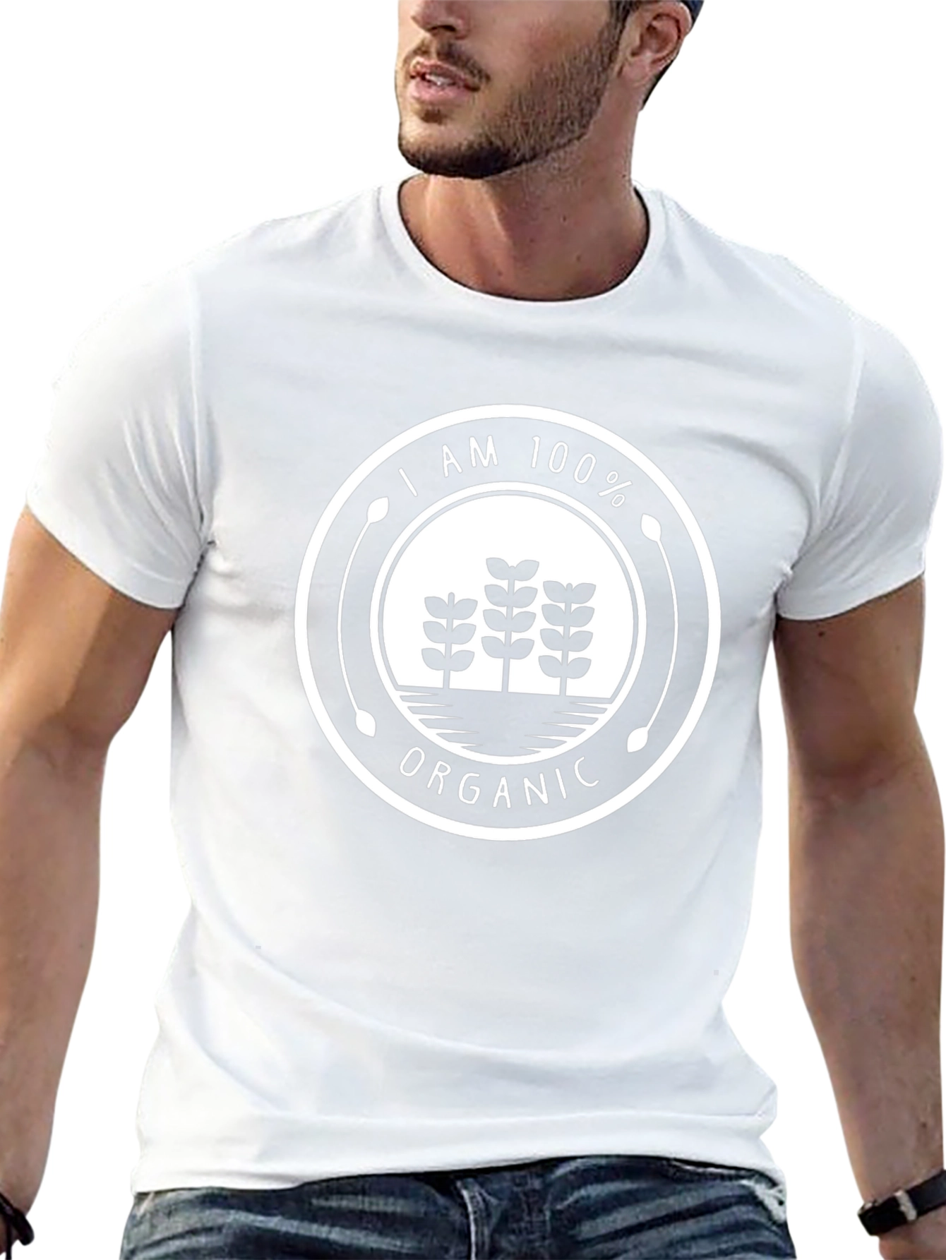 100% Organic Graphic Tee - Black