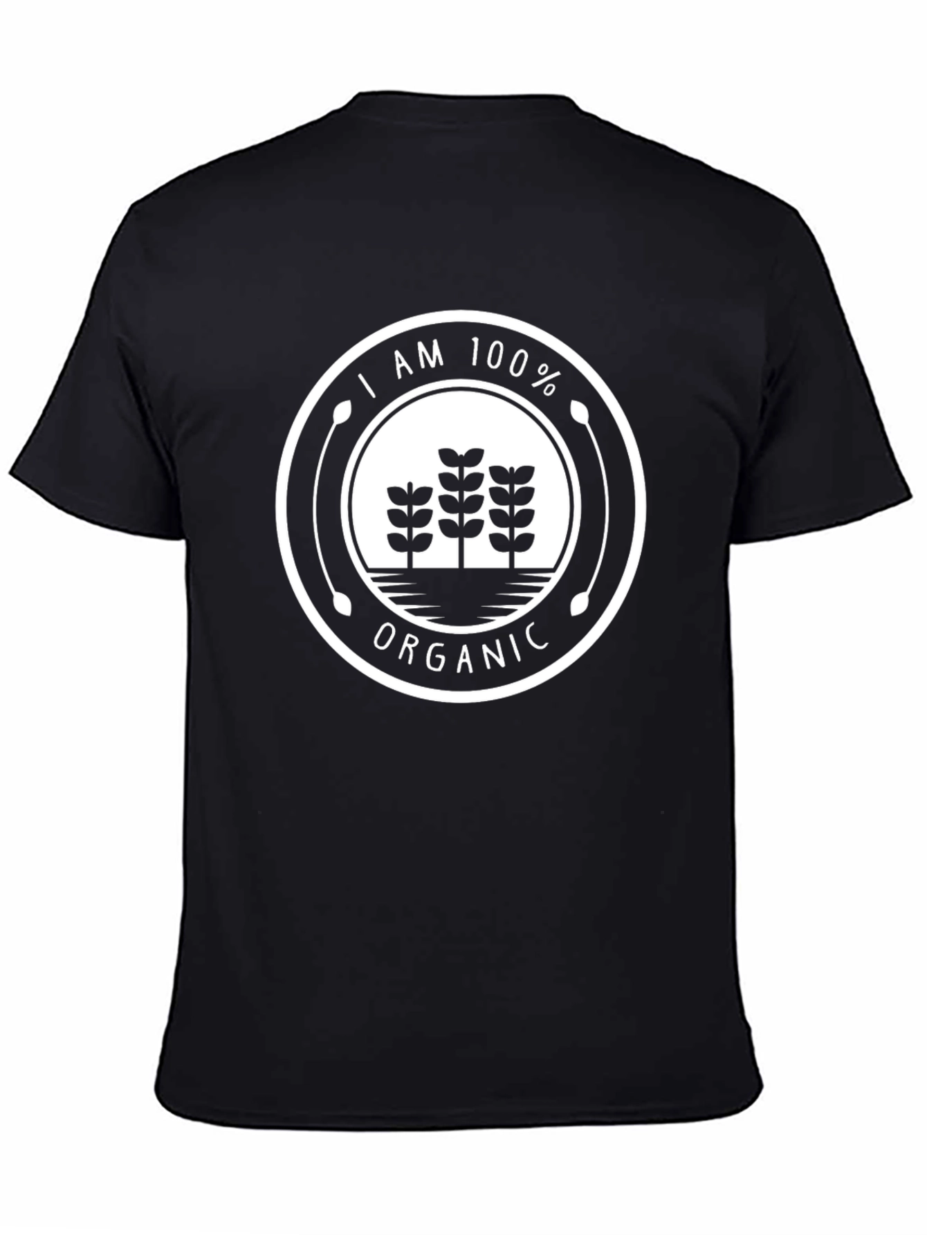 100% Organic Graphic Tee - Black