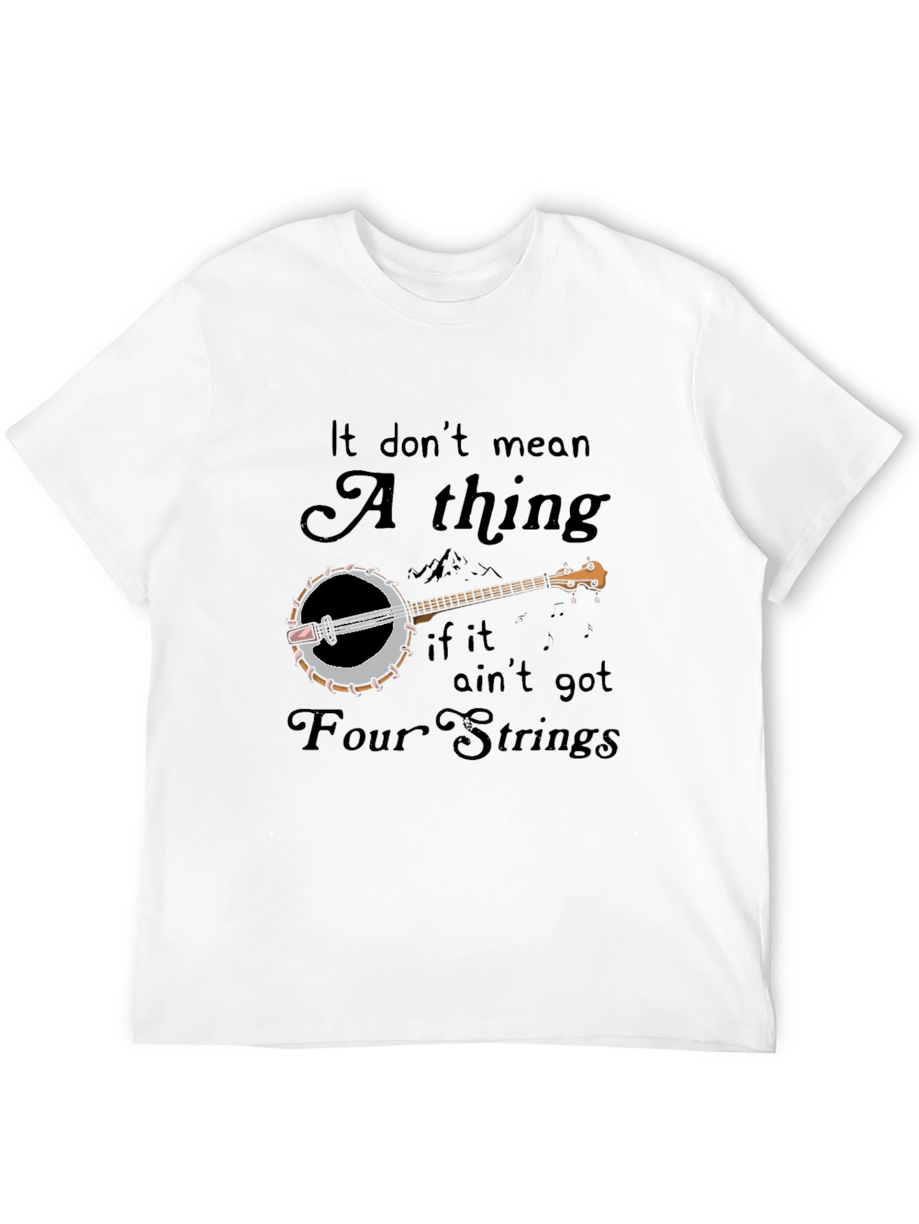 Four String Banjo Graphic T-Shirt