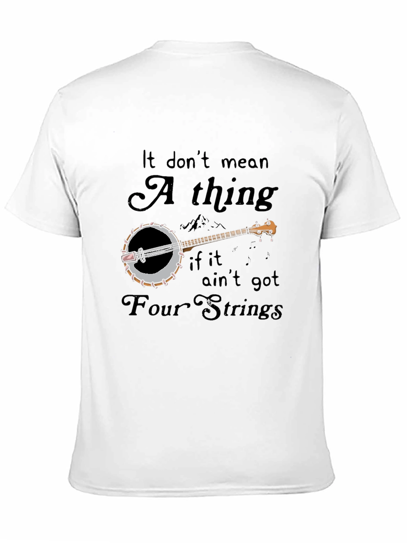 Four String Banjo Graphic T-Shirt
