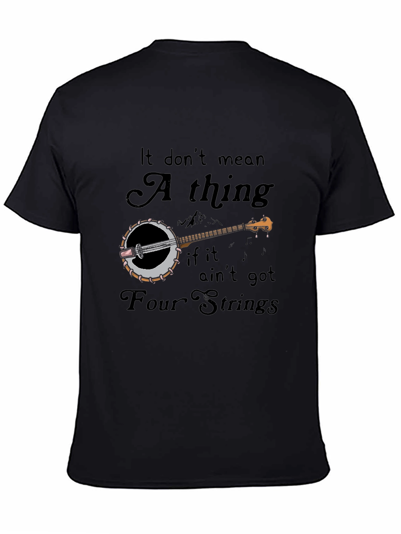 Four String Banjo Graphic T-Shirt