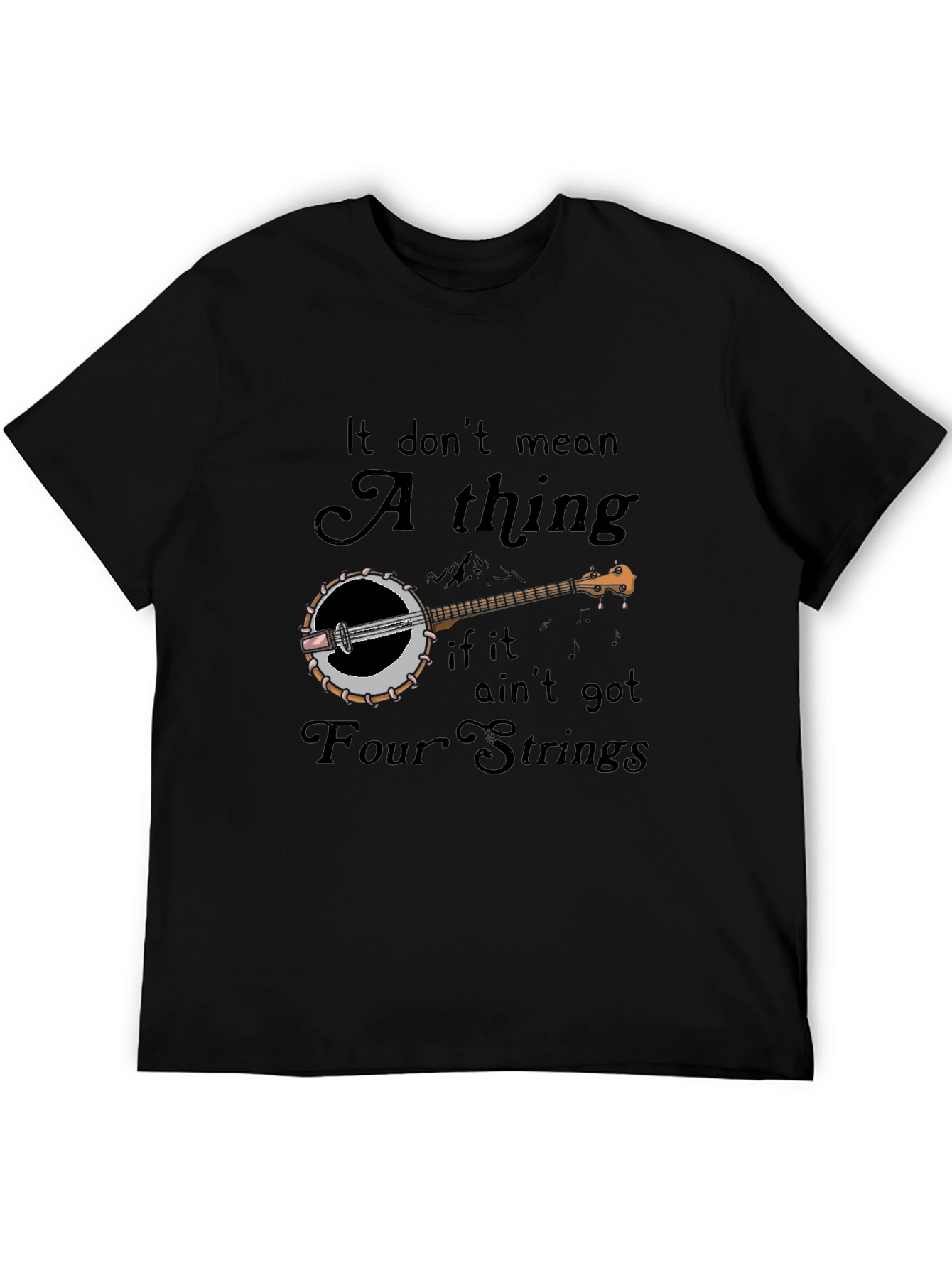 Four String Banjo Graphic T-Shirt