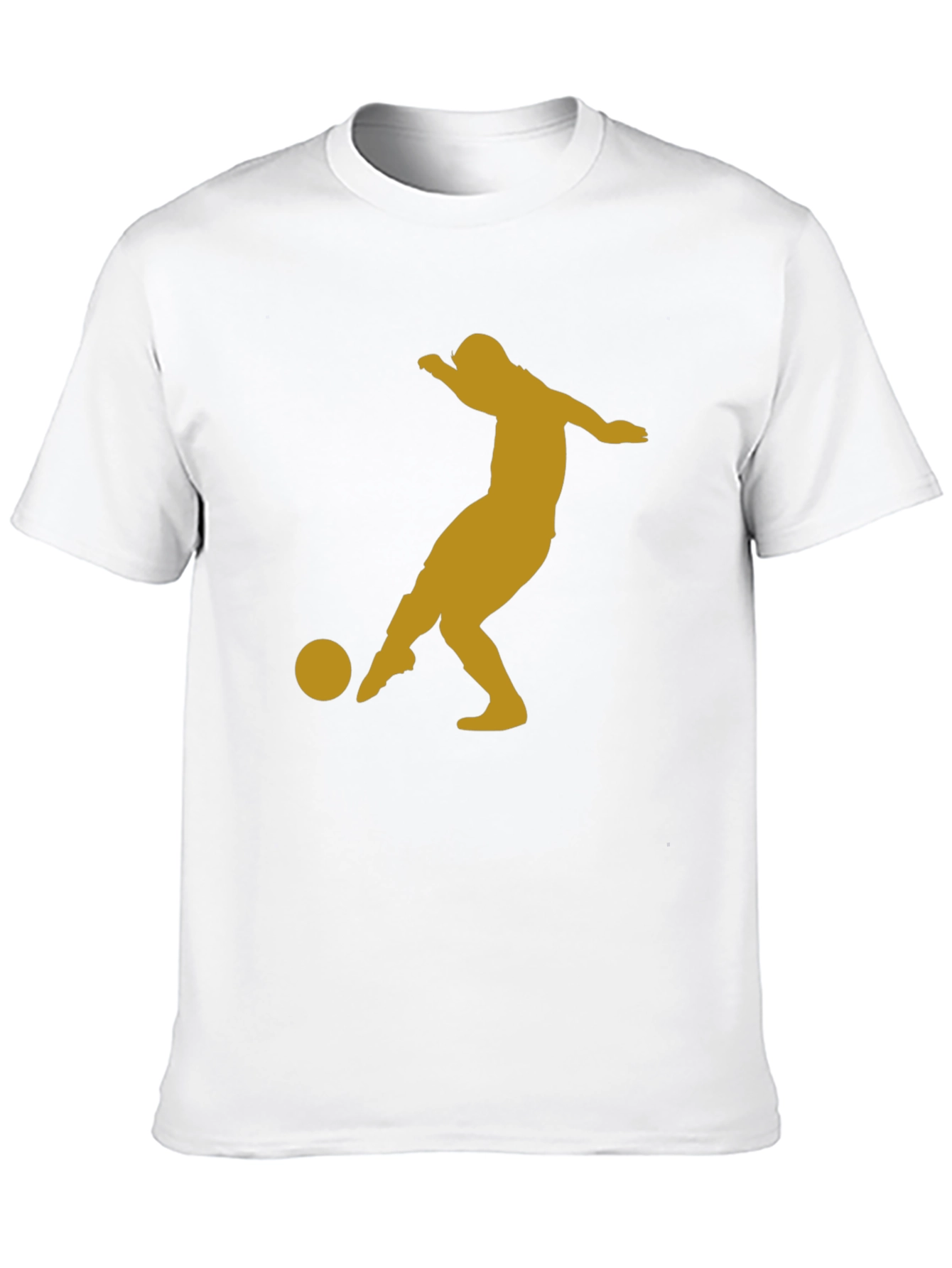 Soccer Player Graphic Tee - Black T-Shirt