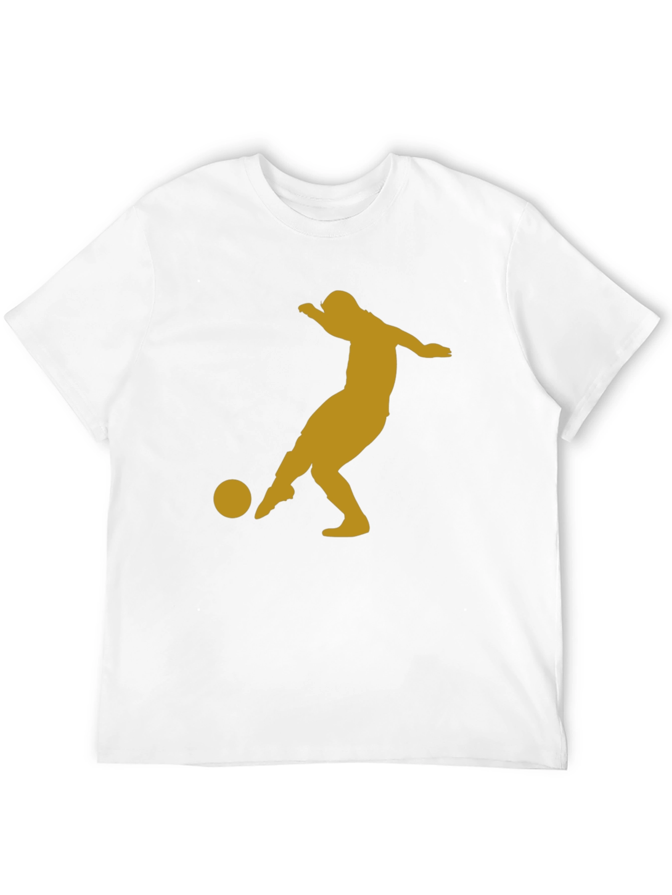 Soccer Player Graphic Tee - Black T-Shirt