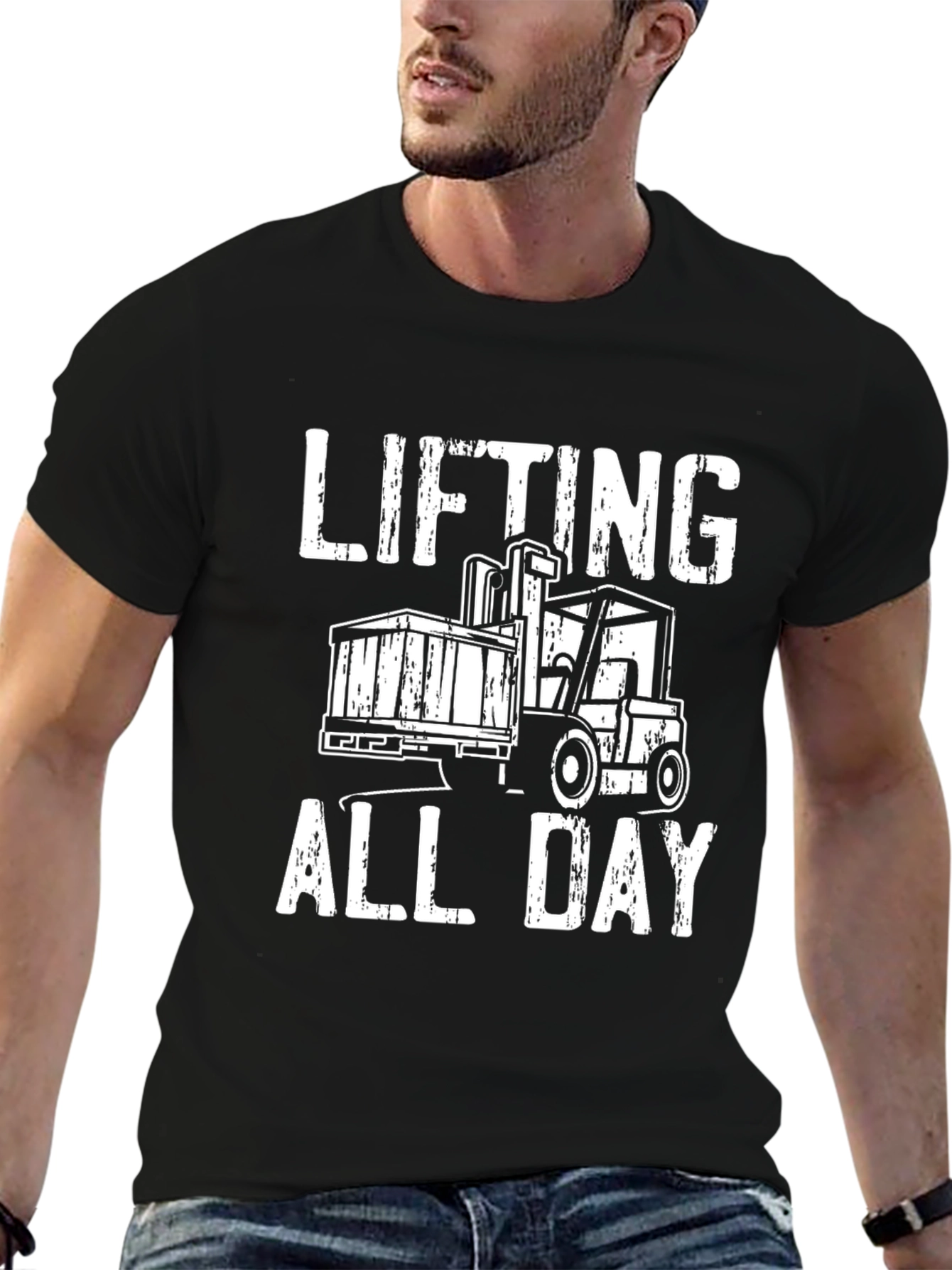 Lifting All Day Black T-Shirt