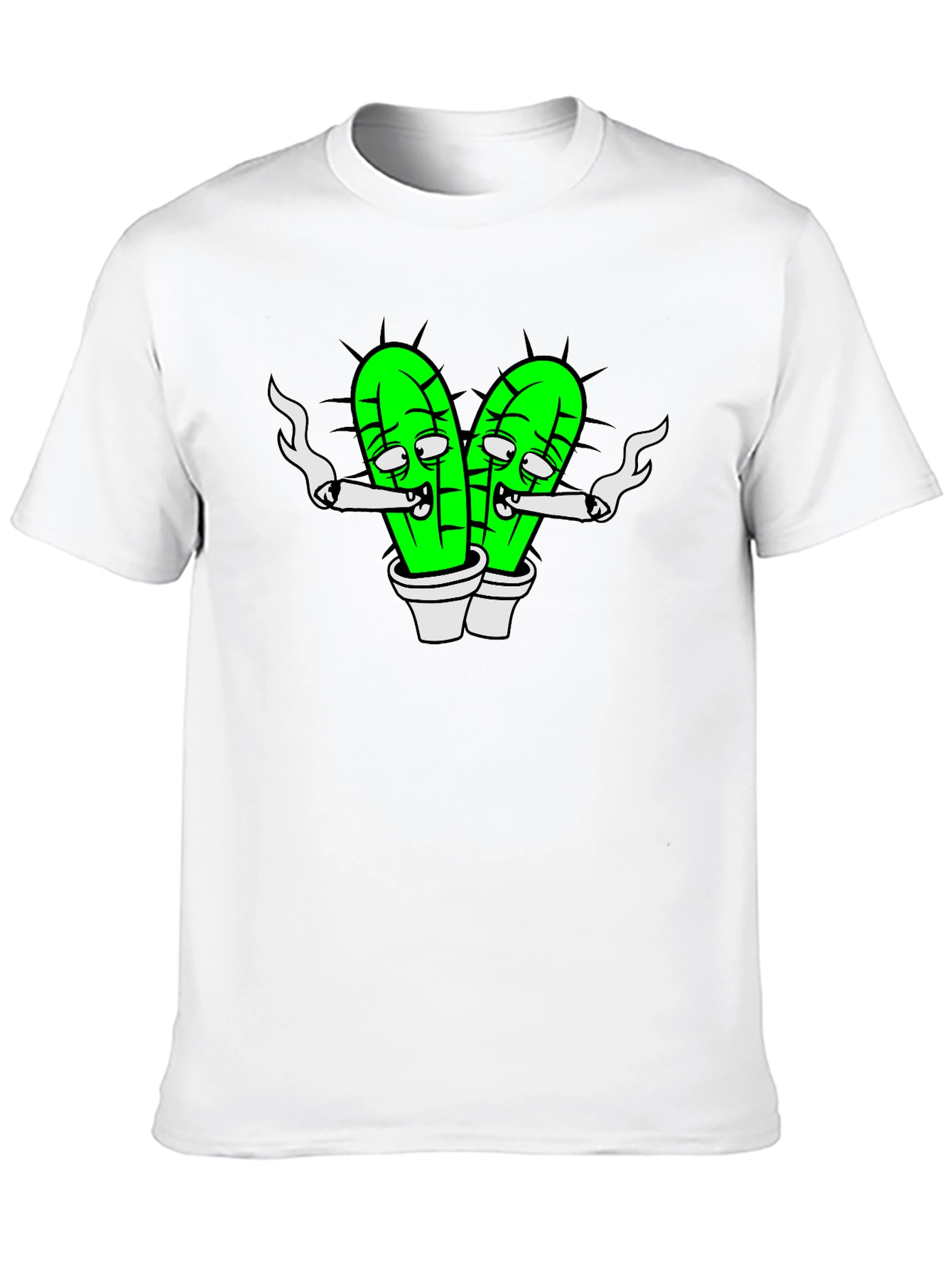 Cartoon Cactus Joint T-Shirt
