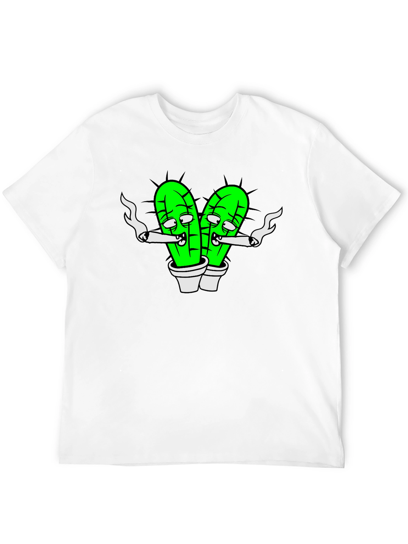 Cartoon Cactus Joint T-Shirt