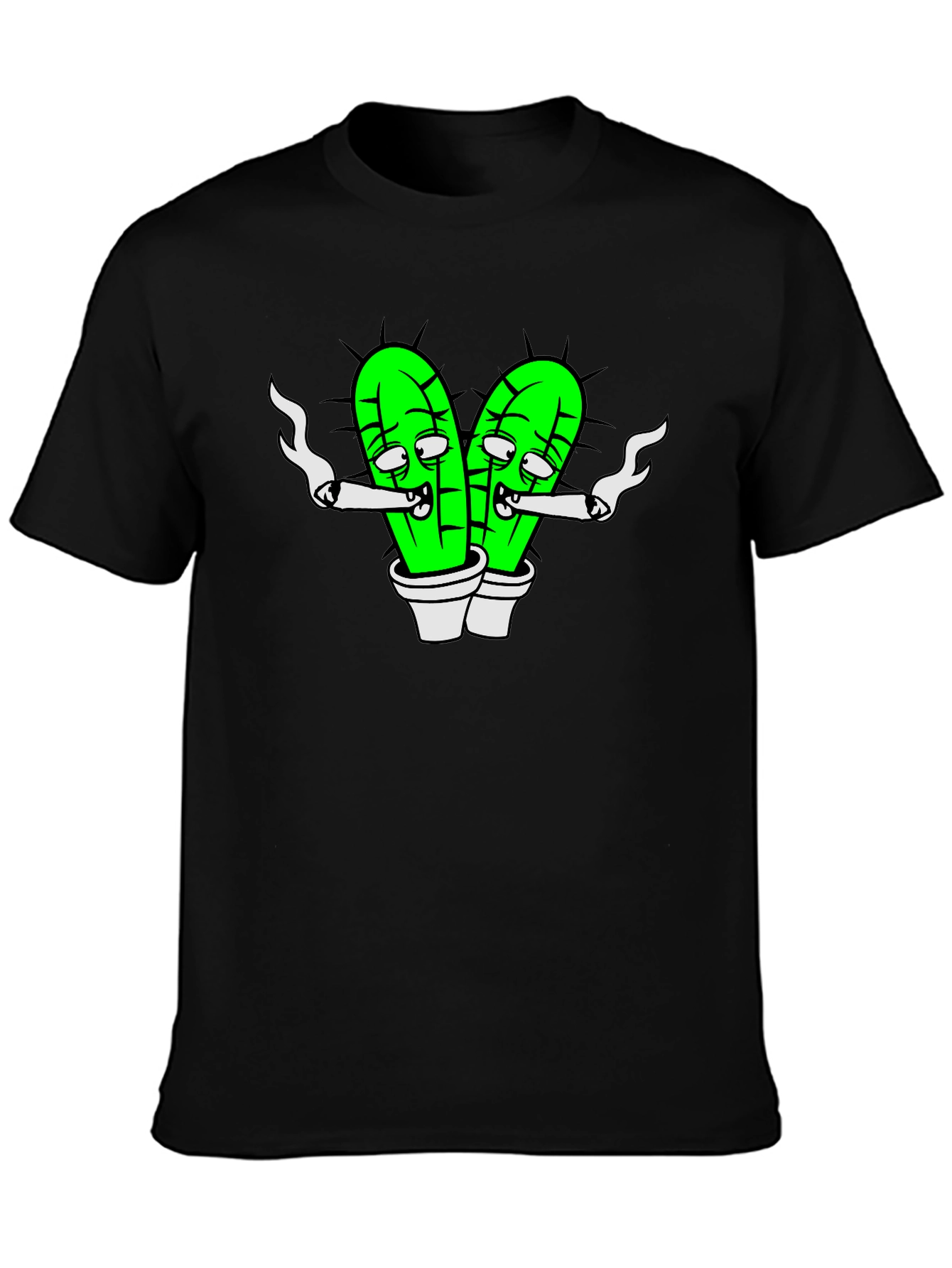 Cartoon Cactus Joint T-Shirt