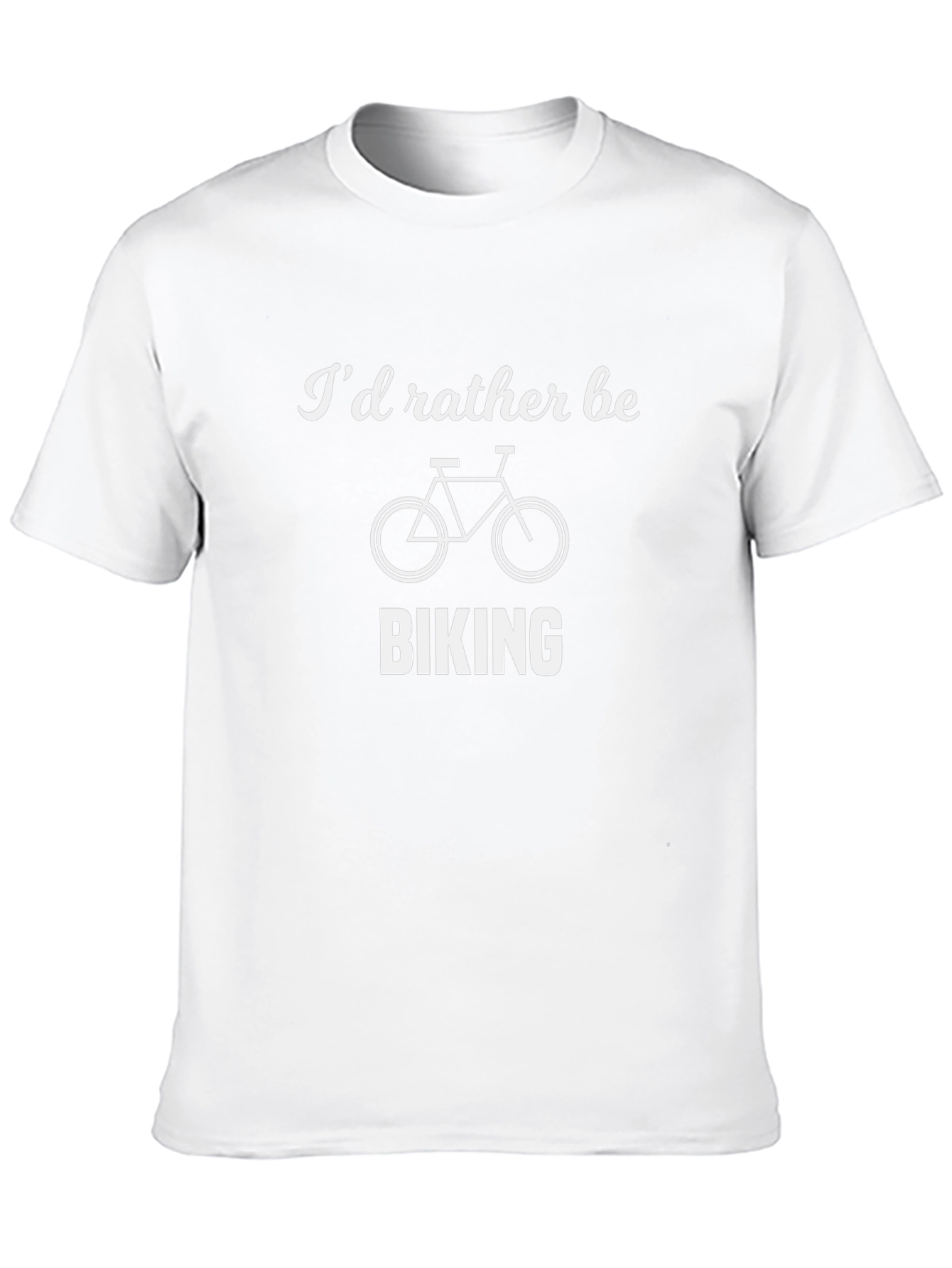 Id Rather Be Biking Black Graphic Tee
