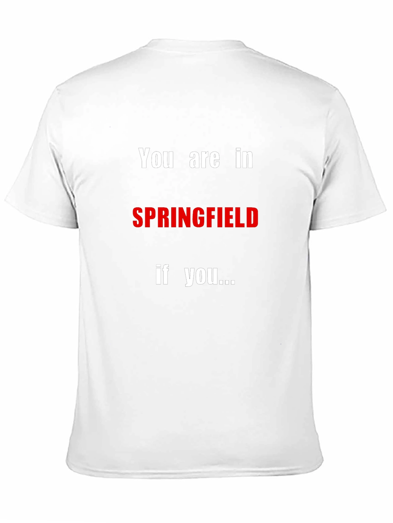 Springfield T-Shirt - Humorous Pop Culture Tee