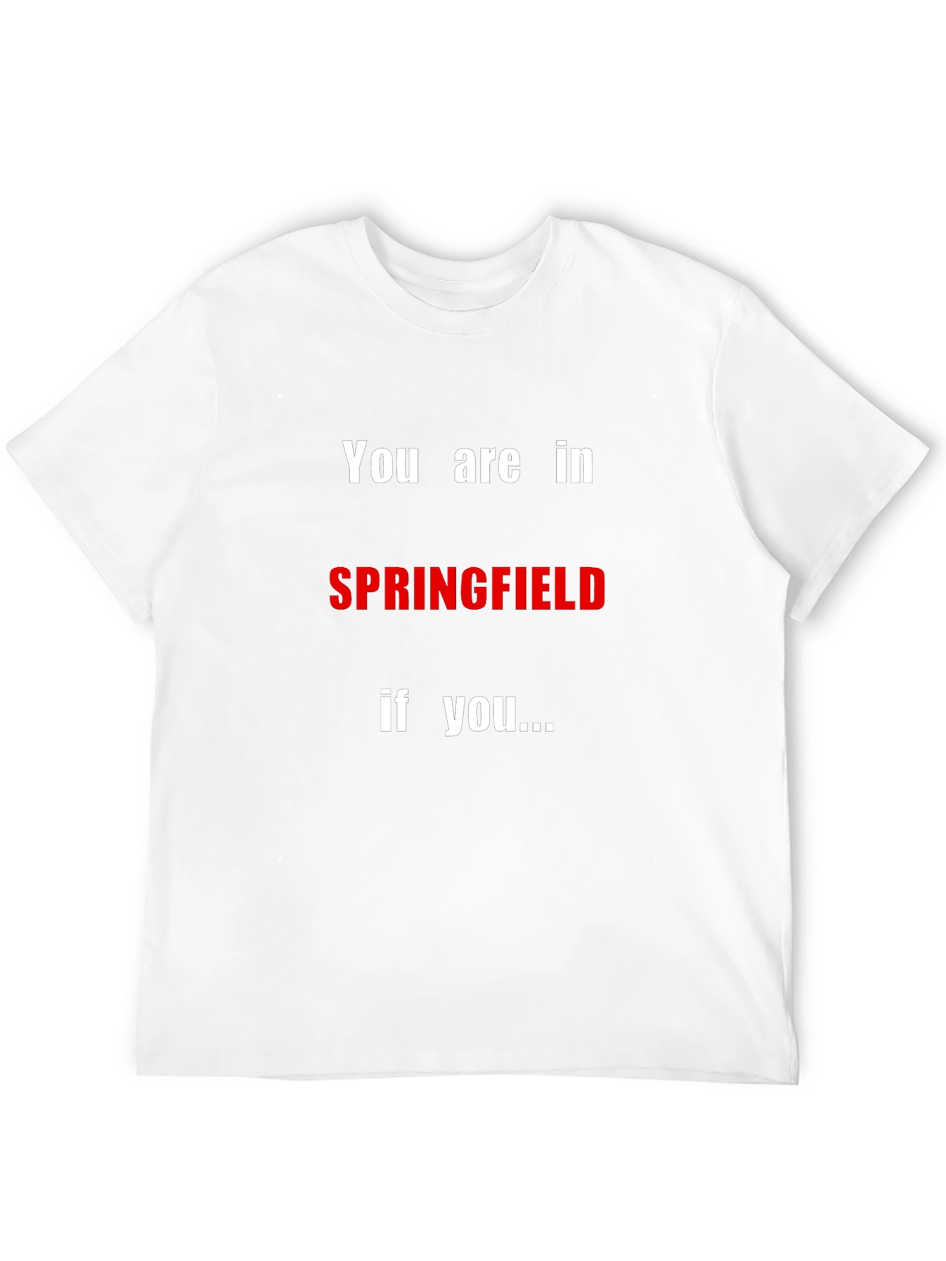 Springfield T-Shirt - Humorous Pop Culture Tee