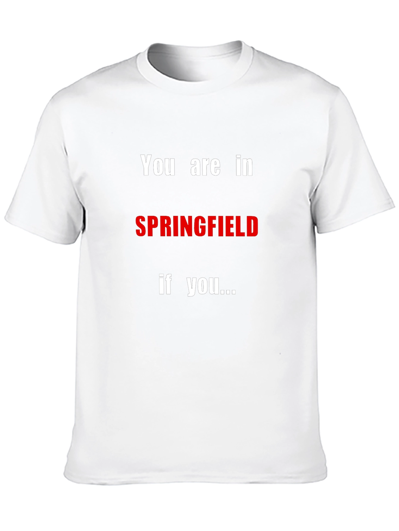Springfield T-Shirt - Humorous Pop Culture Tee