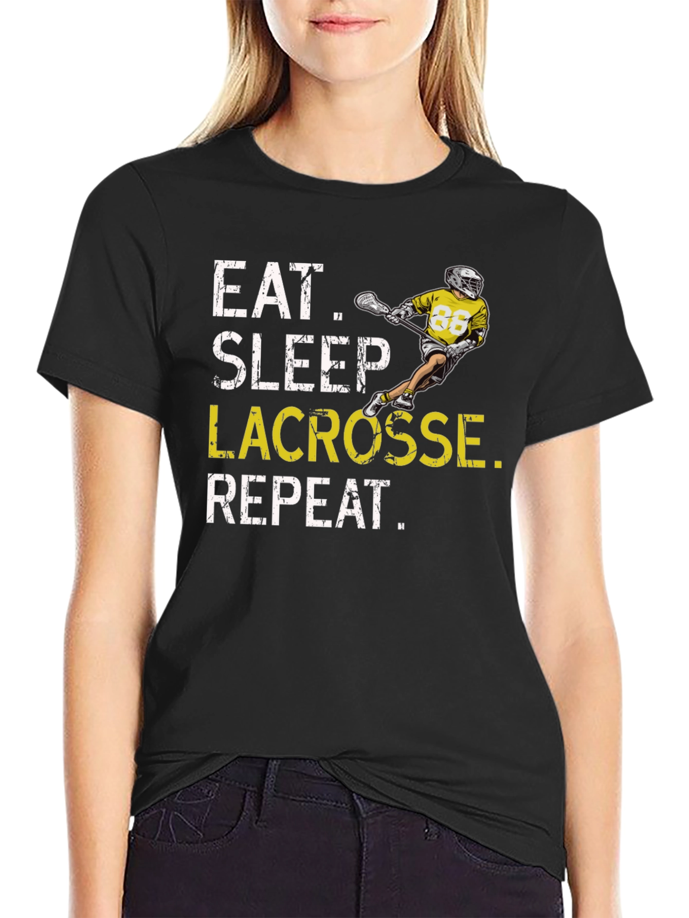 Eat Sleep Lacrosse Repeat T-Shirt