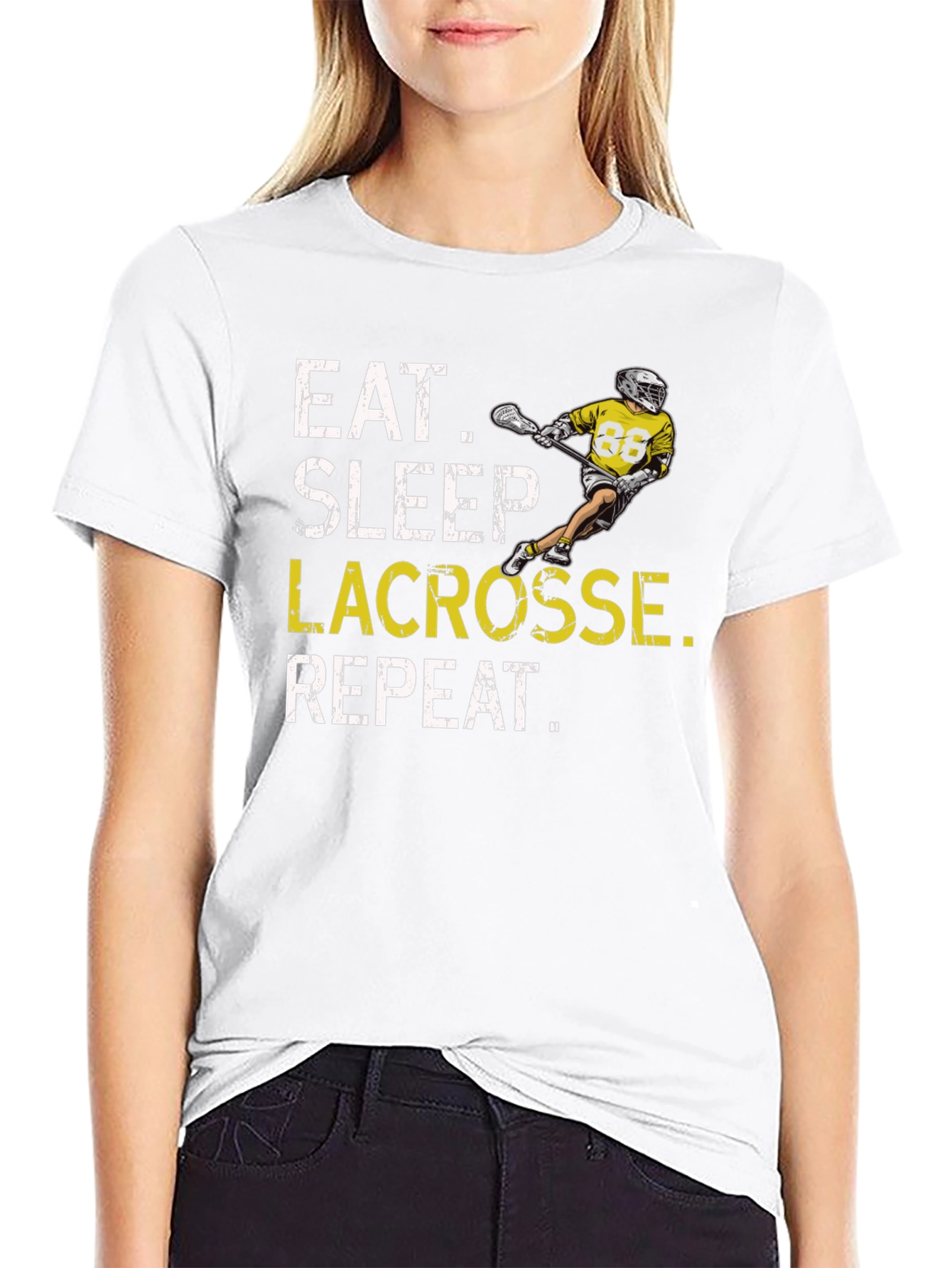 Eat Sleep Lacrosse Repeat T-Shirt