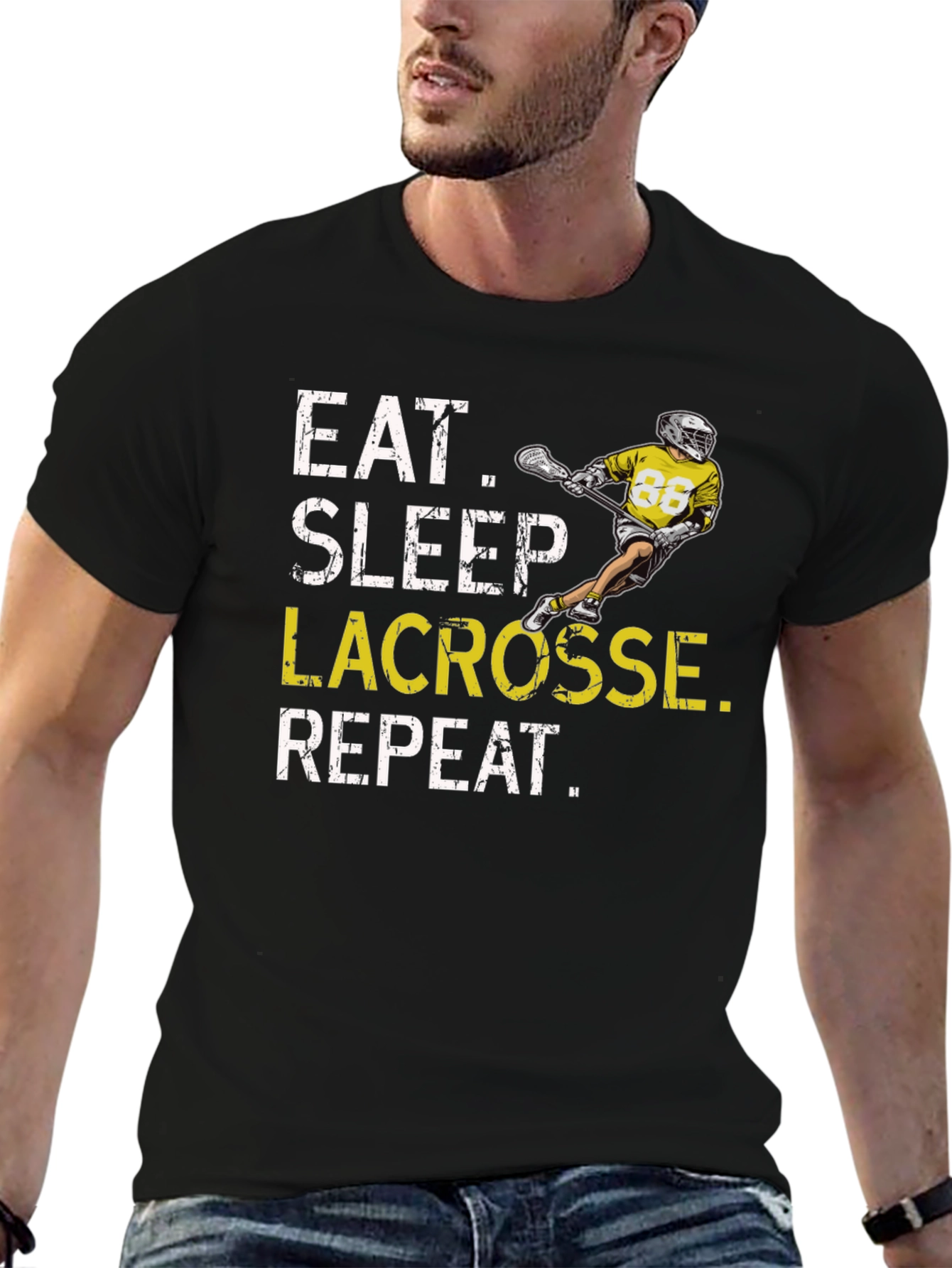 Eat Sleep Lacrosse Repeat T-Shirt