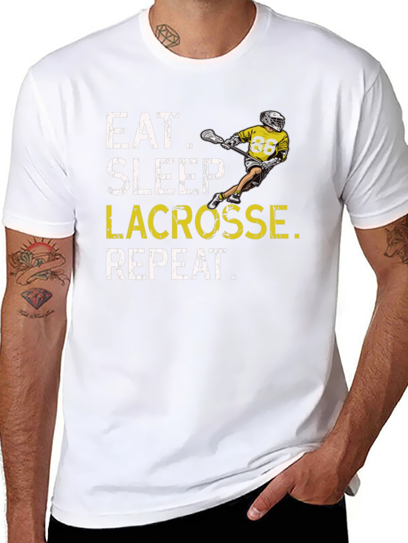 Eat Sleep Lacrosse Repeat T-Shirt