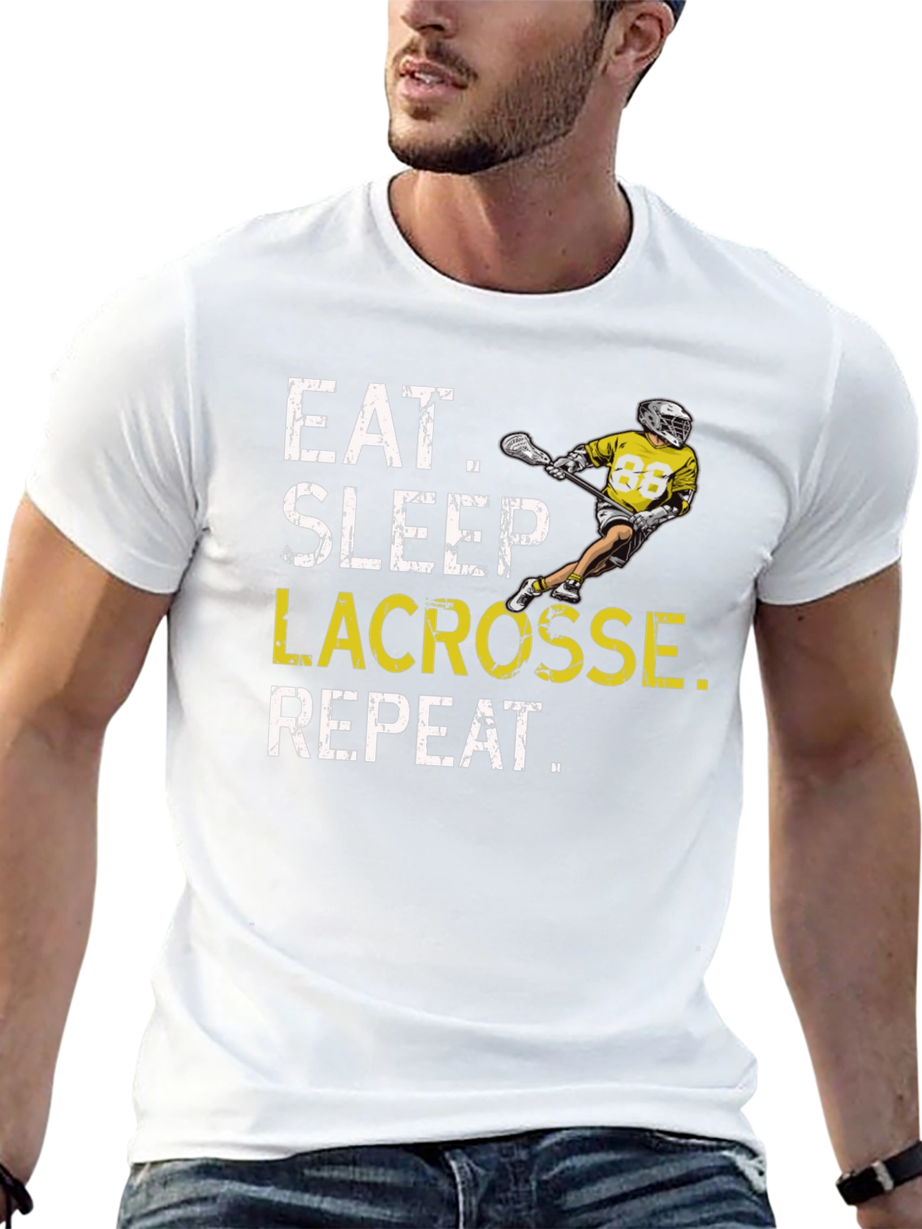 Eat Sleep Lacrosse Repeat T-Shirt