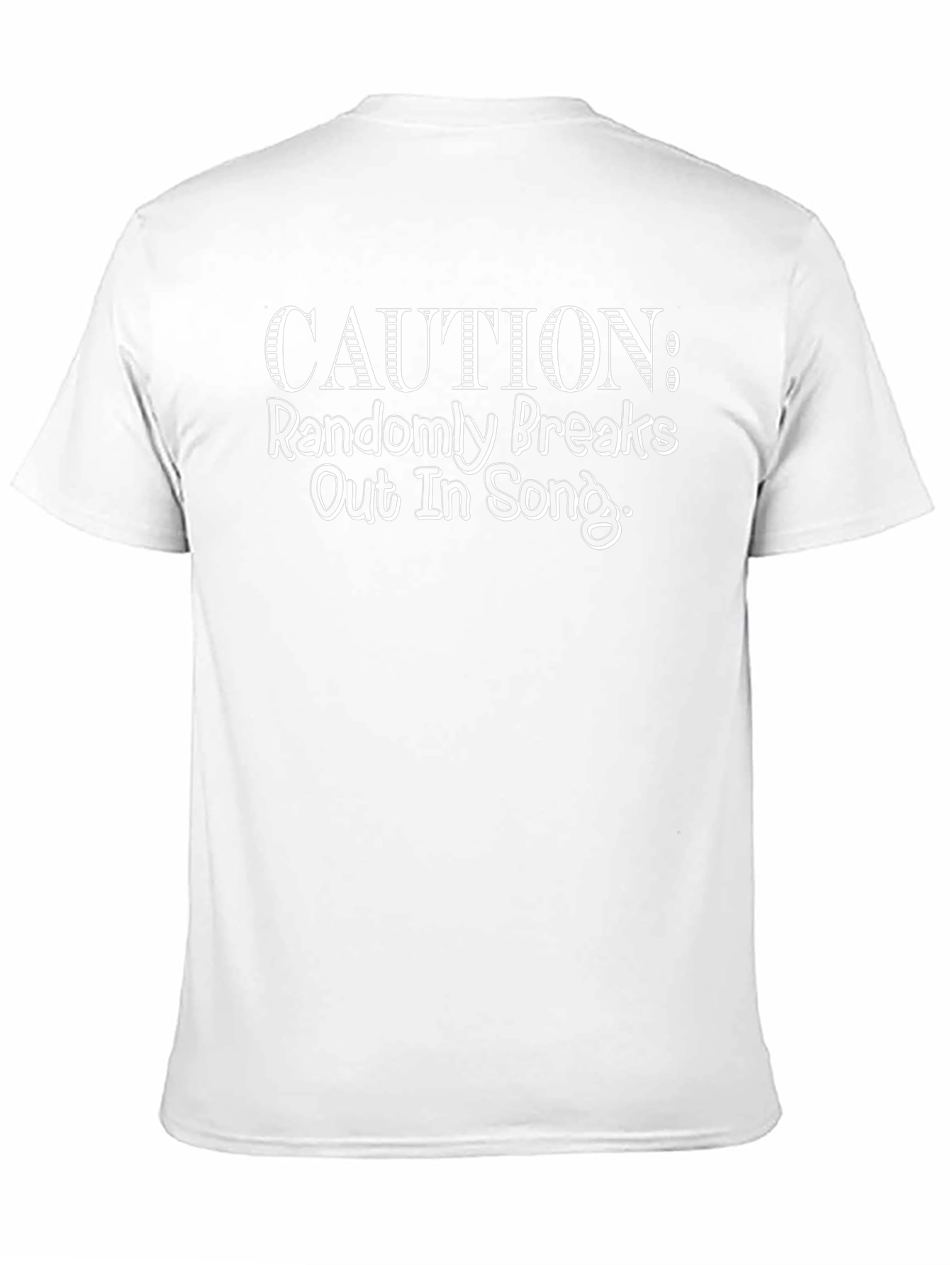 Caution Randomly Breaks Out in Song Black T-Shirt