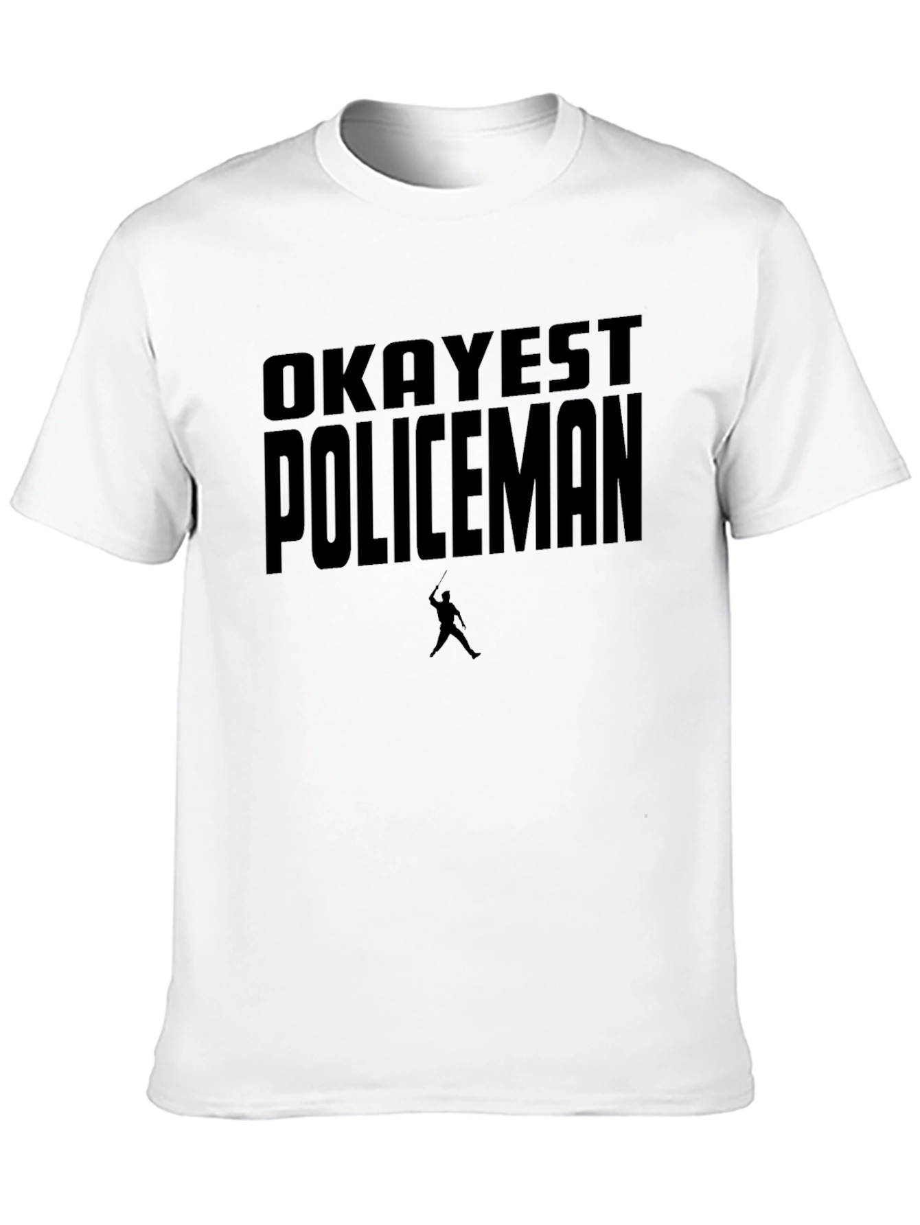 Okayest Policeman Graphic Tee - Black